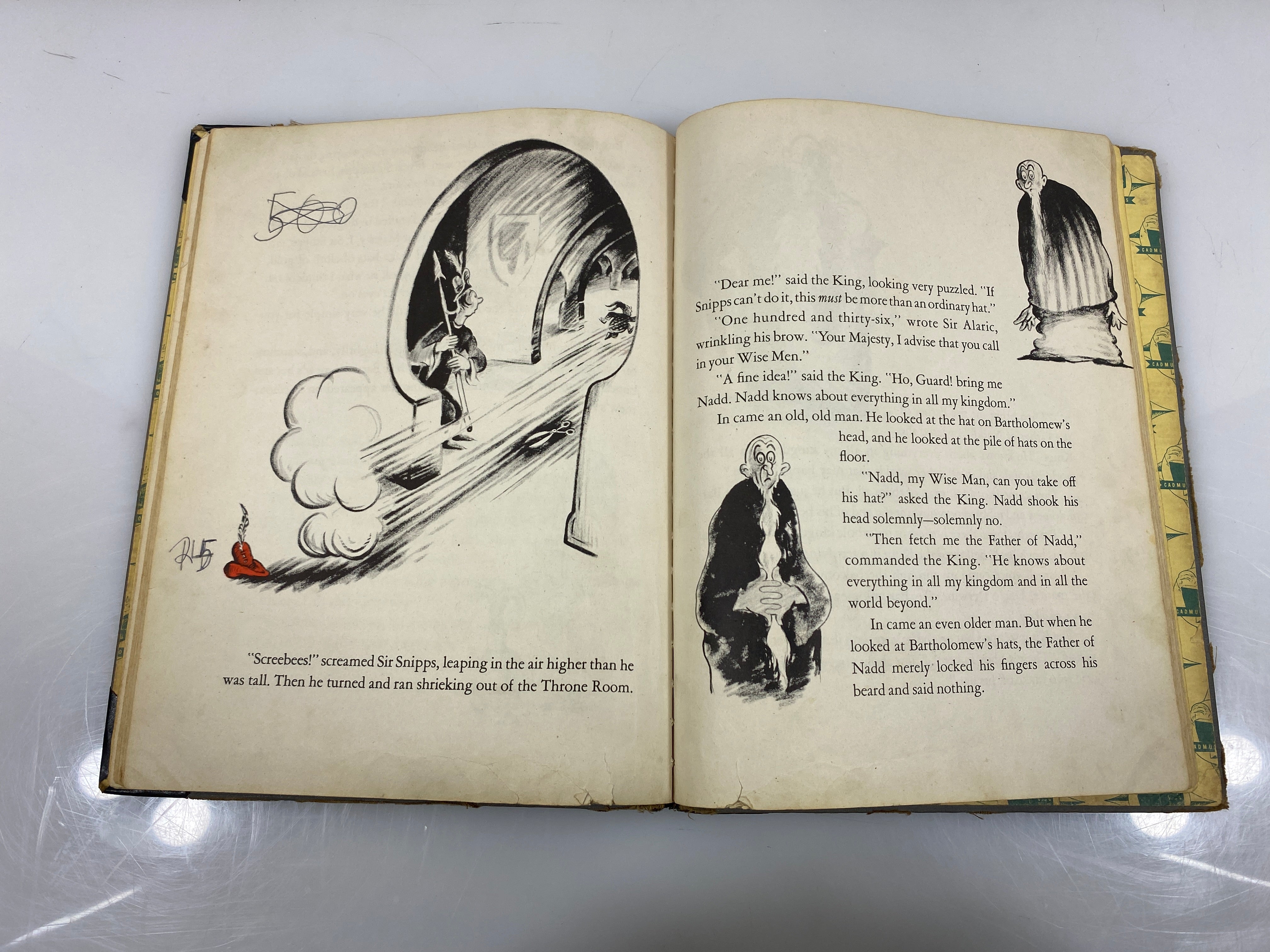 The 500 Hats of Batholomew Cubbins by Dr Seuss 1938 HC