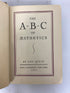 The ABC of Aesthetics by Leo Stein 1927 First Edition Ex-Library HC
