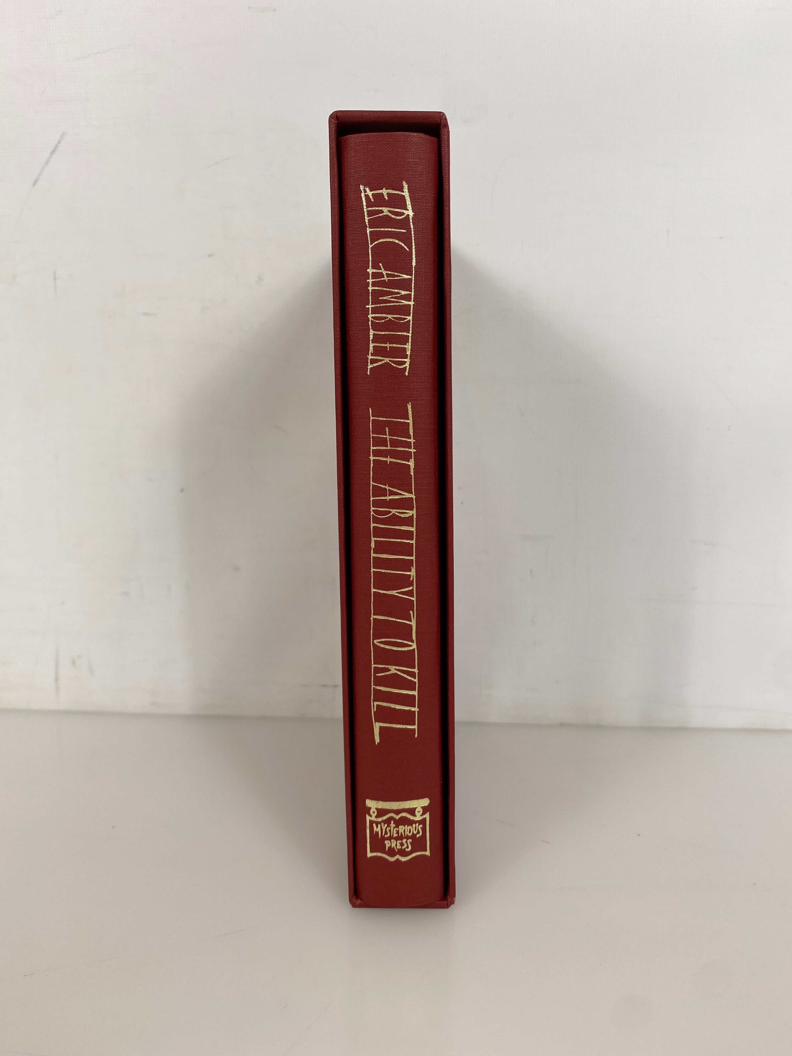 The Ability to Kill by Ambler 1987 Signed 102/250 Mysterious Press w Slipcase