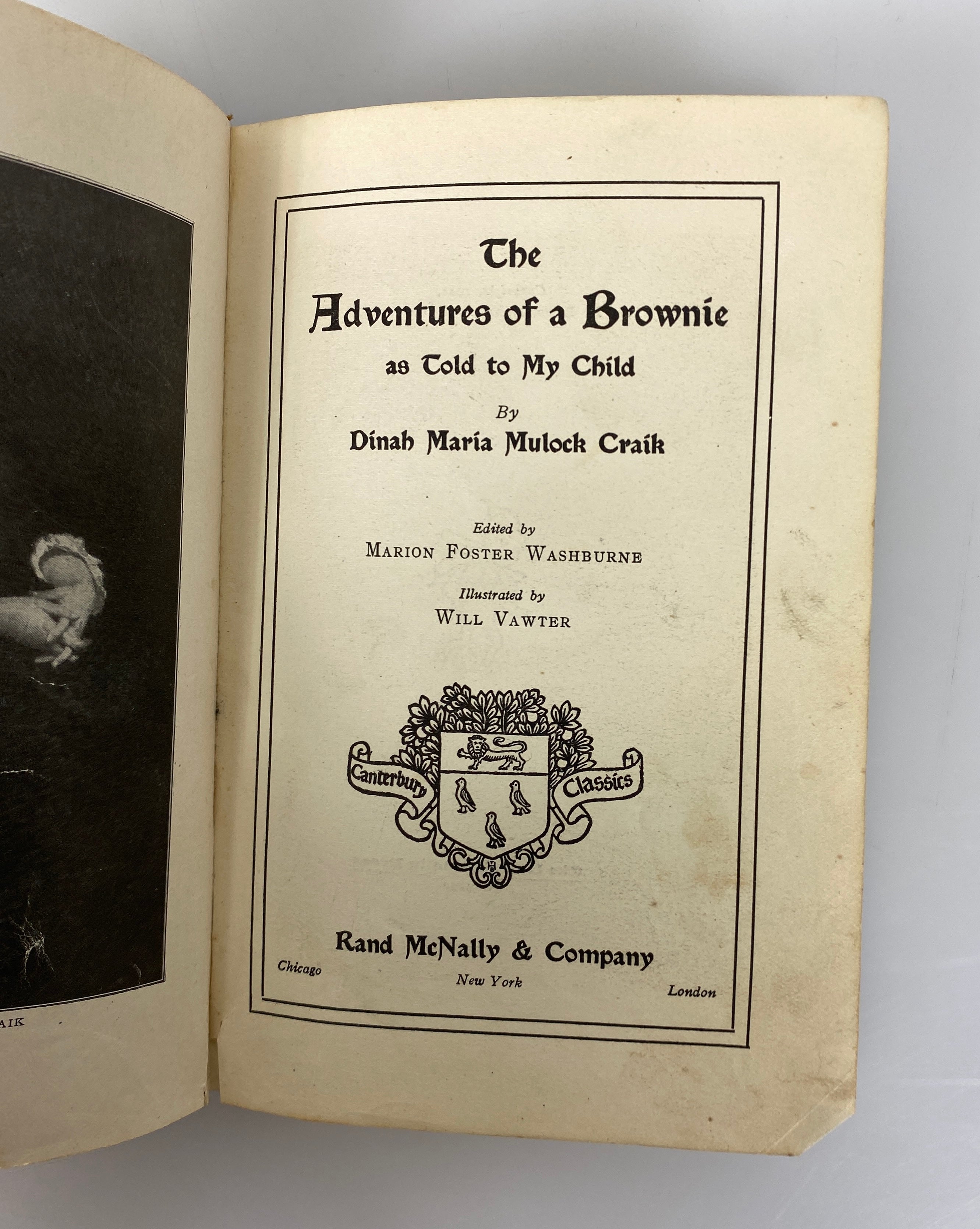 The Adventures of a Brownie by Dinah Maria Mulock Craik 1911 Antique HC