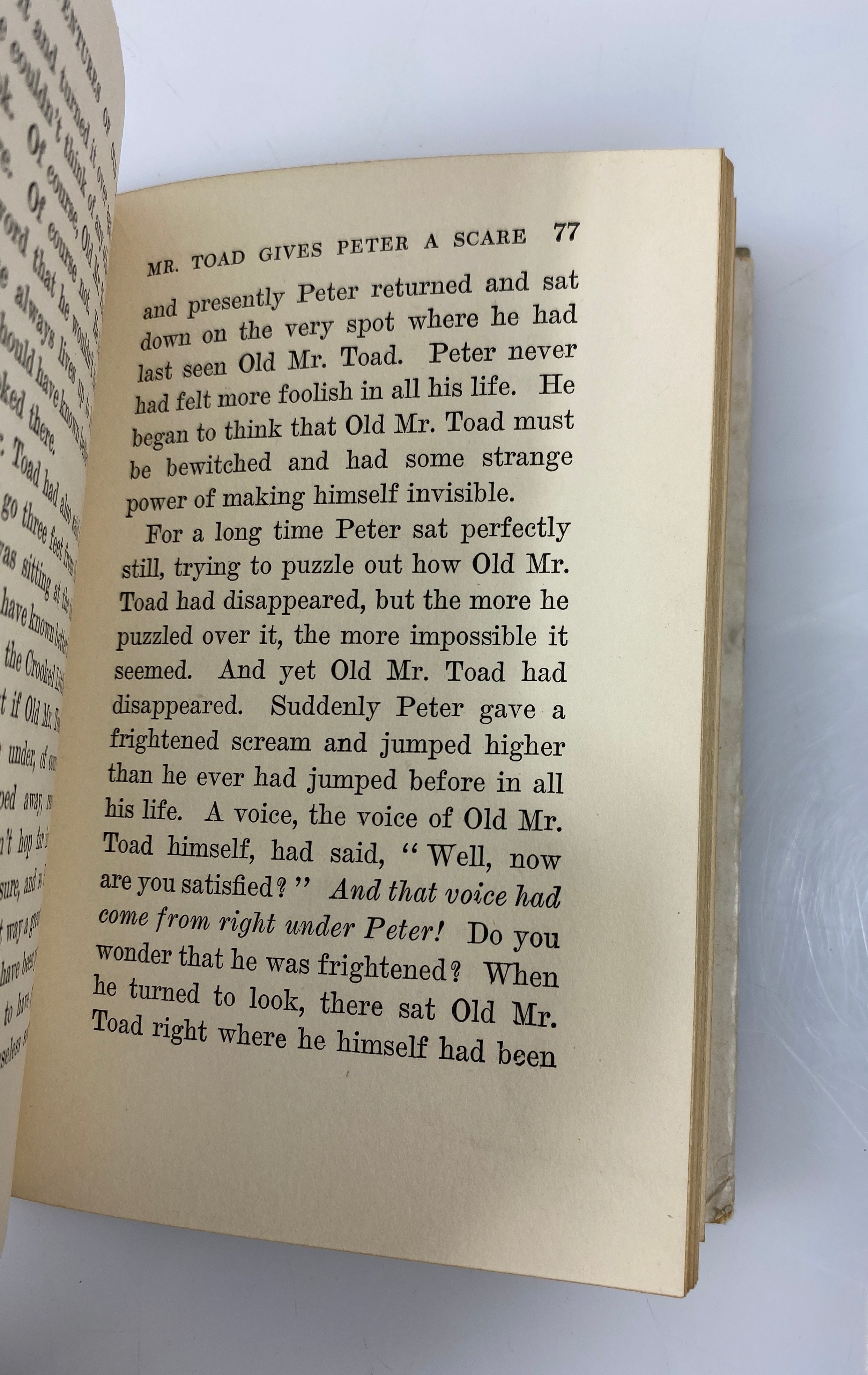The Adventures of Old Mr. Toad by Burgess 1923 HCDJ