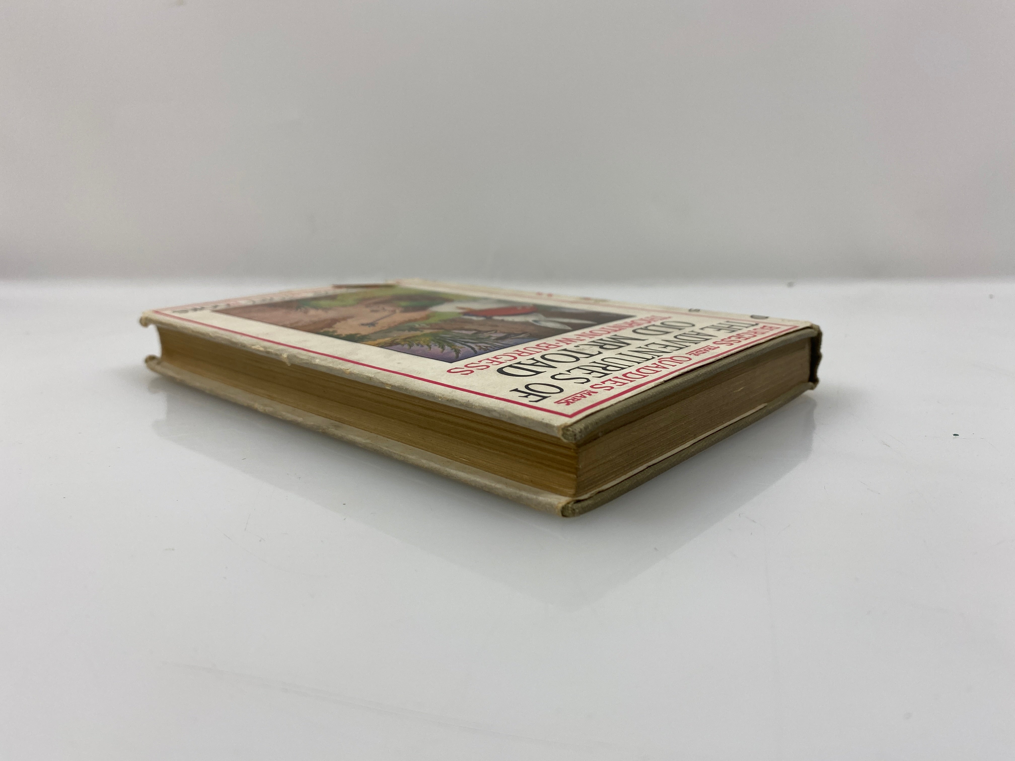 The Adventures of Old Mr. Toad by Burgess 1923 HCDJ