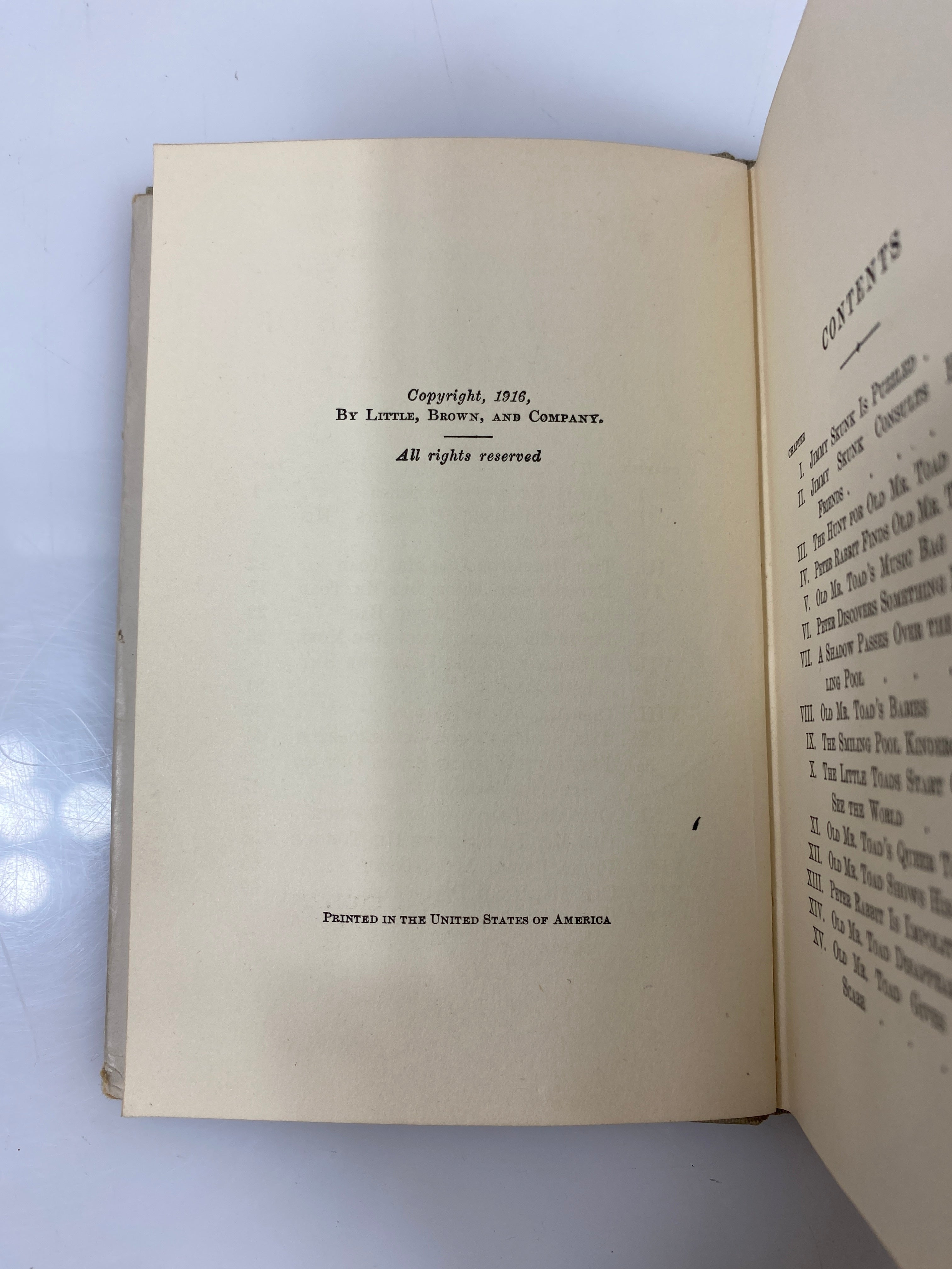 The Adventures of Old Mr. Toad by Burgess 1923 HCDJ