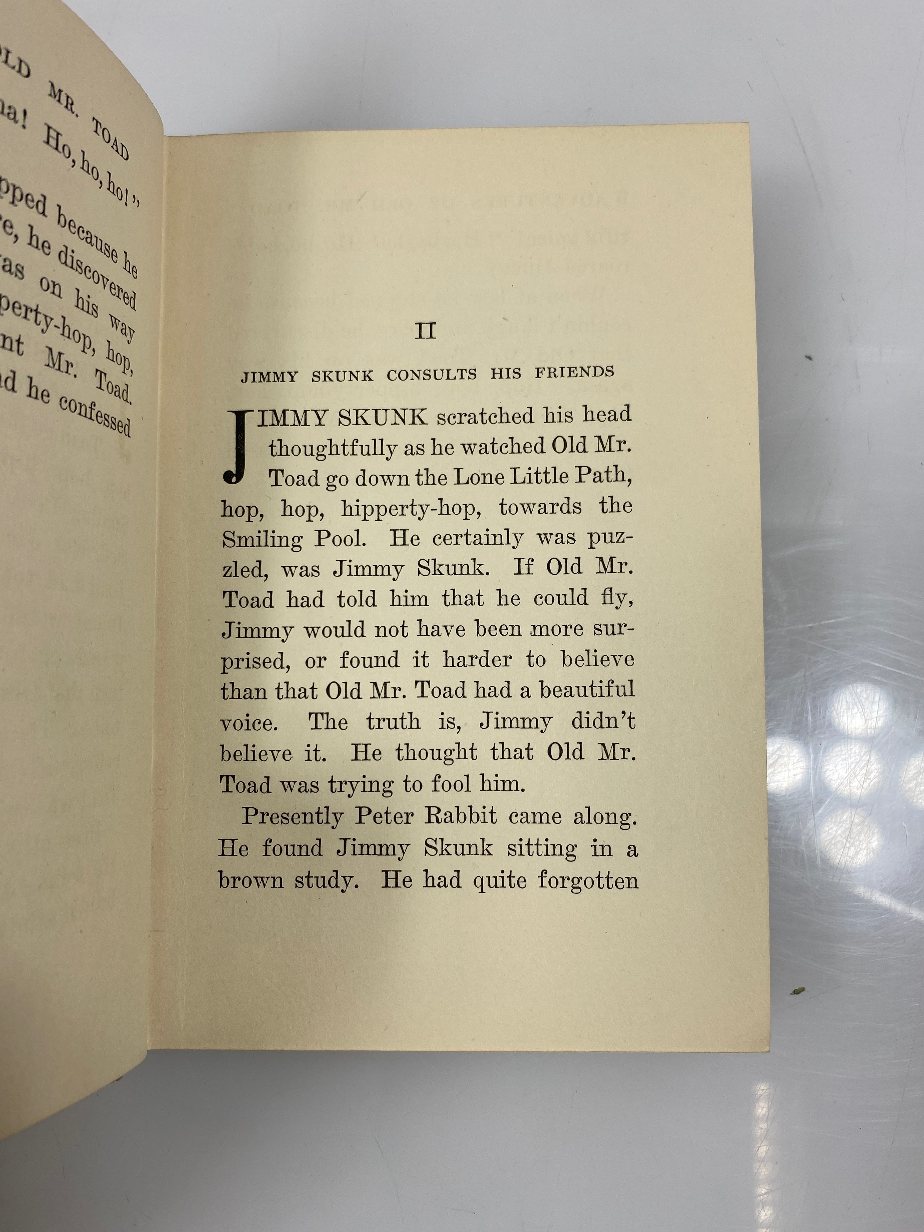 The Adventures of Old Mr. Toad by Burgess 1923 HCDJ