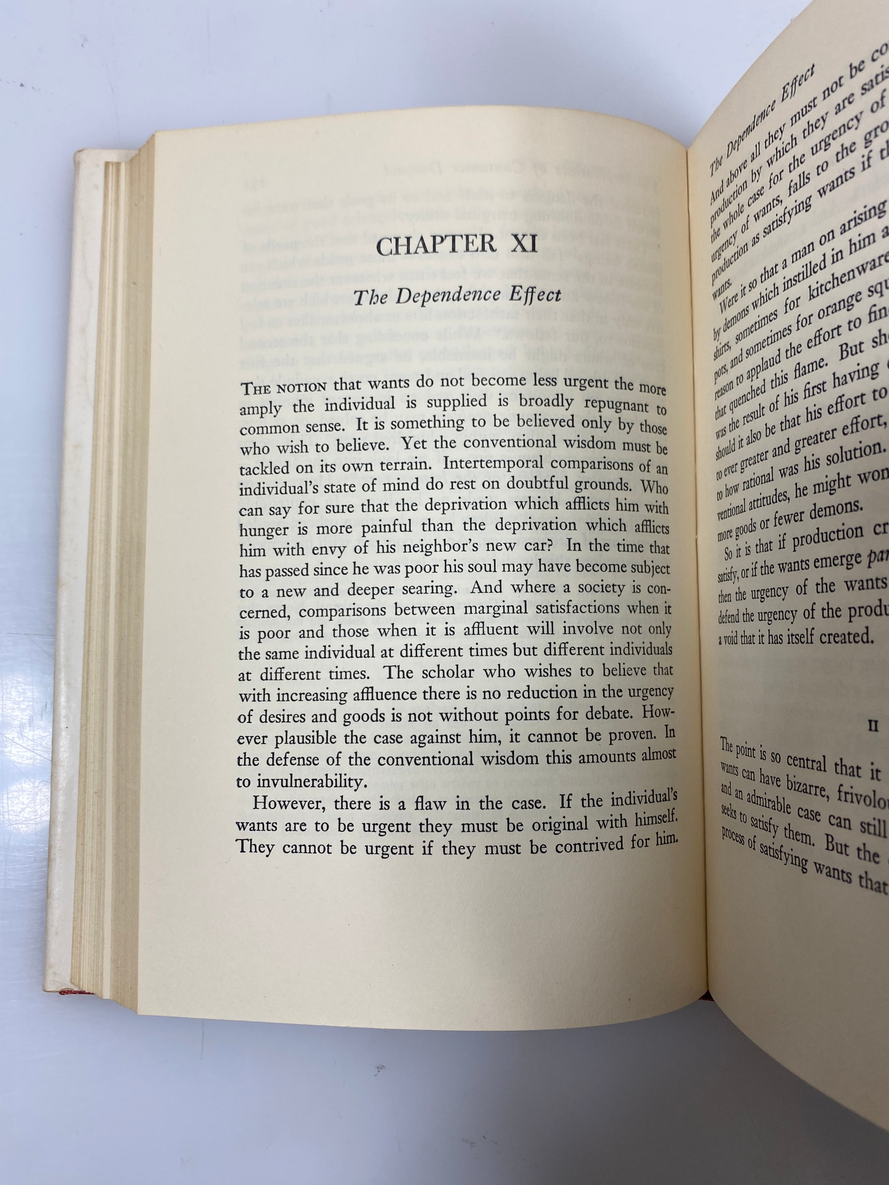 The Affluent Society by John Galbraith 1958 HCDJ