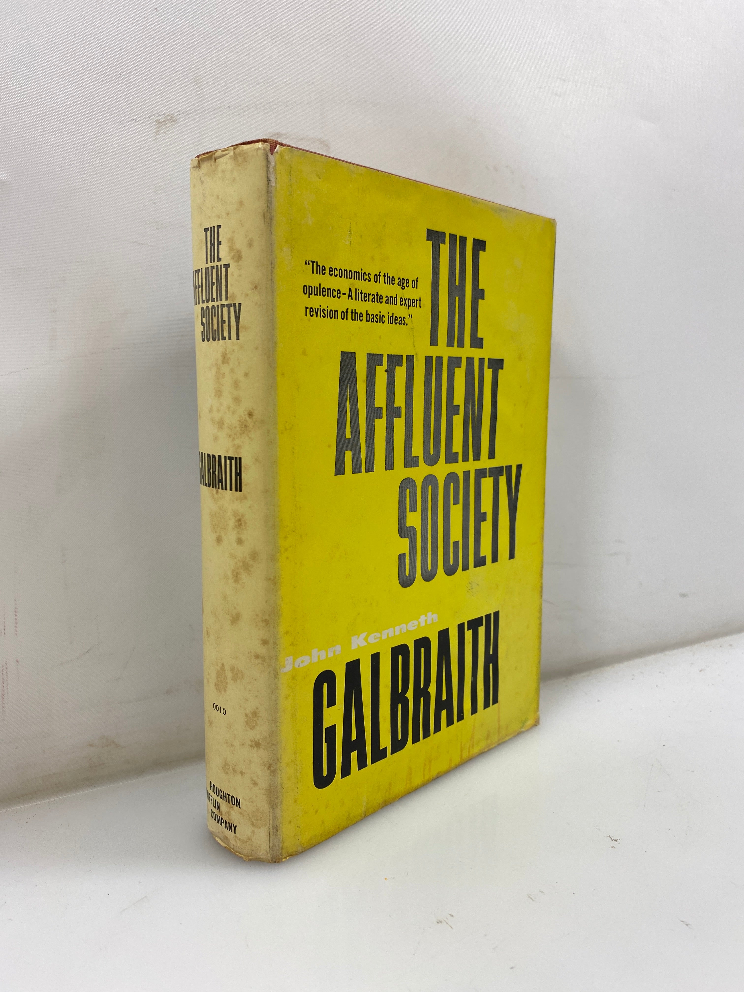 The Affluent Society by John Galbraith 1958 HCDJ