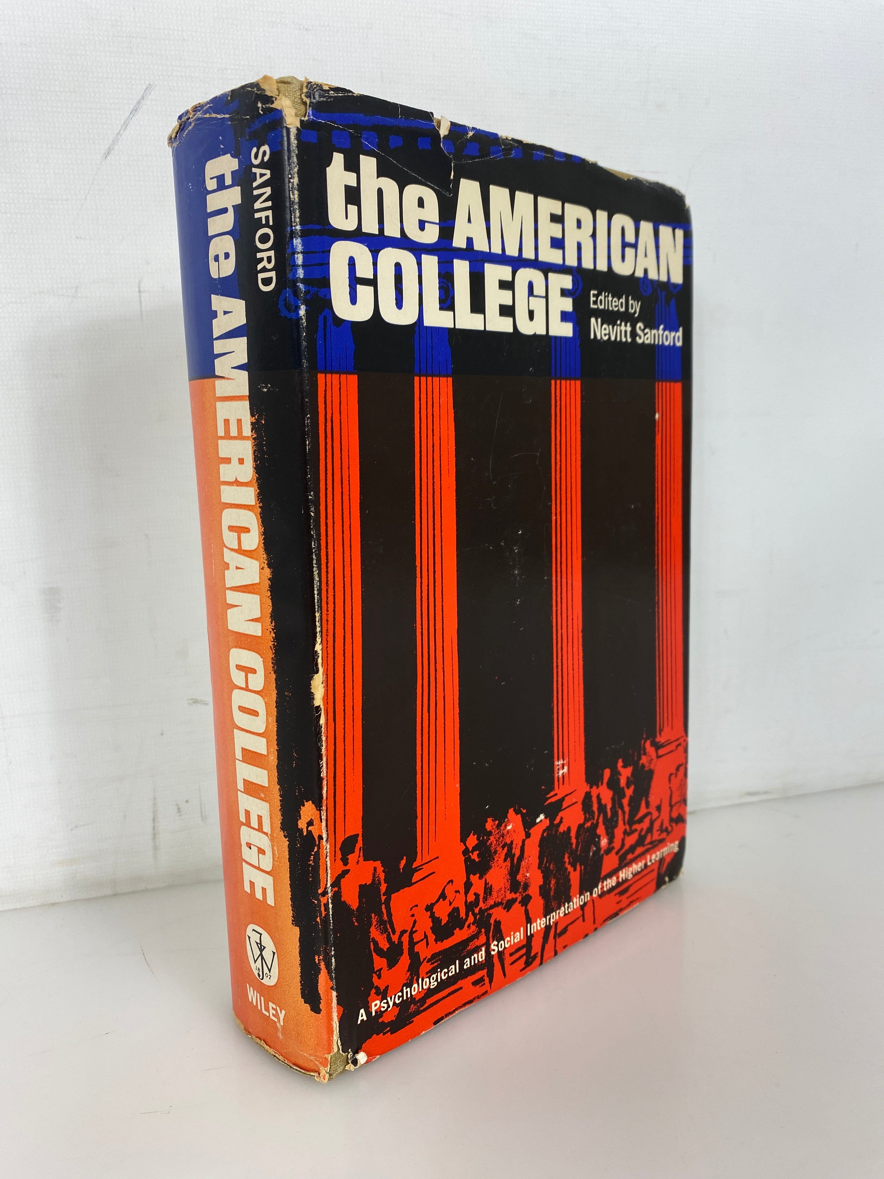 The American College by Nevitt Sanford 1962 Vintage HC DJ