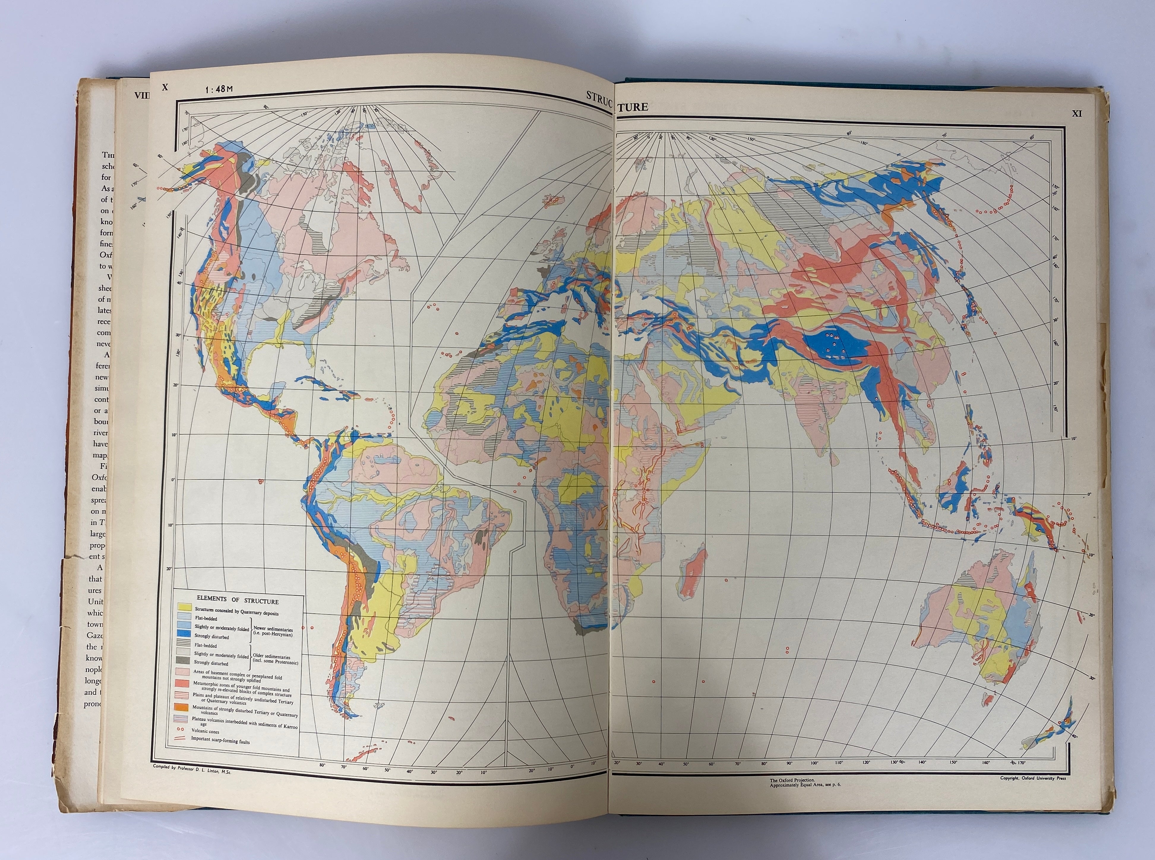 The American Oxford Atlas 1951 by Lewis/Campbell Vintage HC DJ