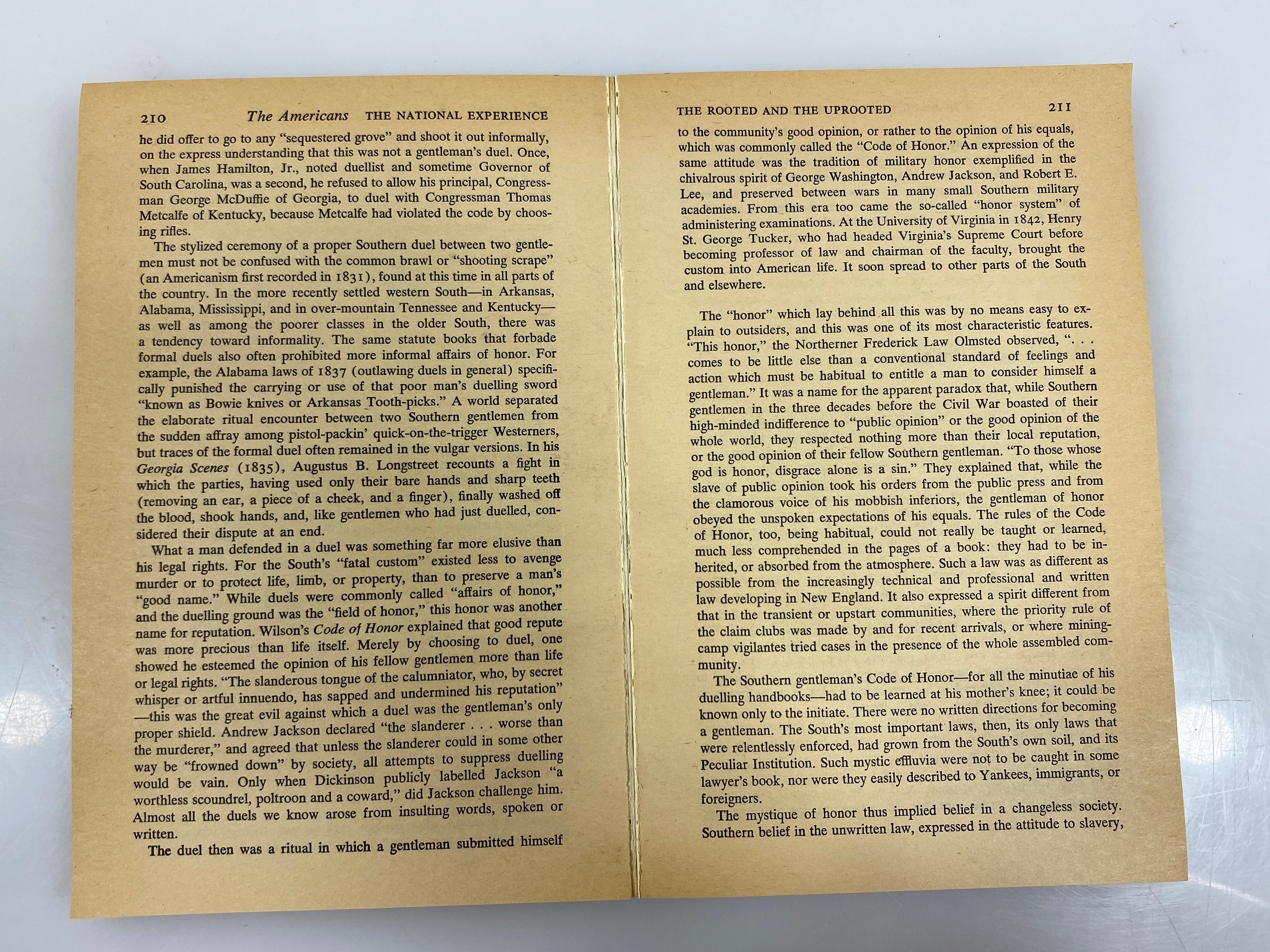 The Americans: The National Experience by Boorstin Vintage Books 1965 SC