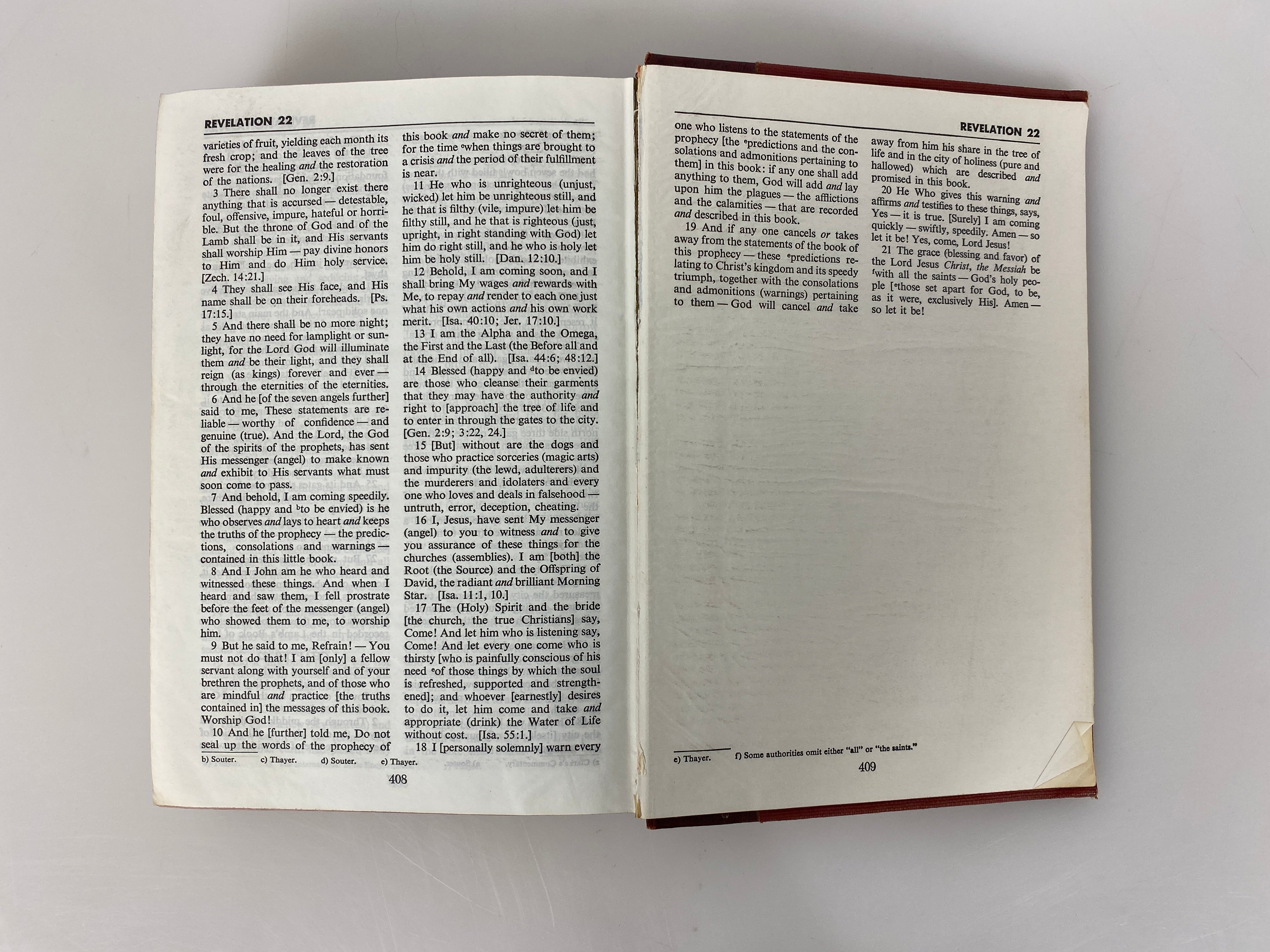 The Amplified Bible Zondervan Publishing 1971 8th Printing HC