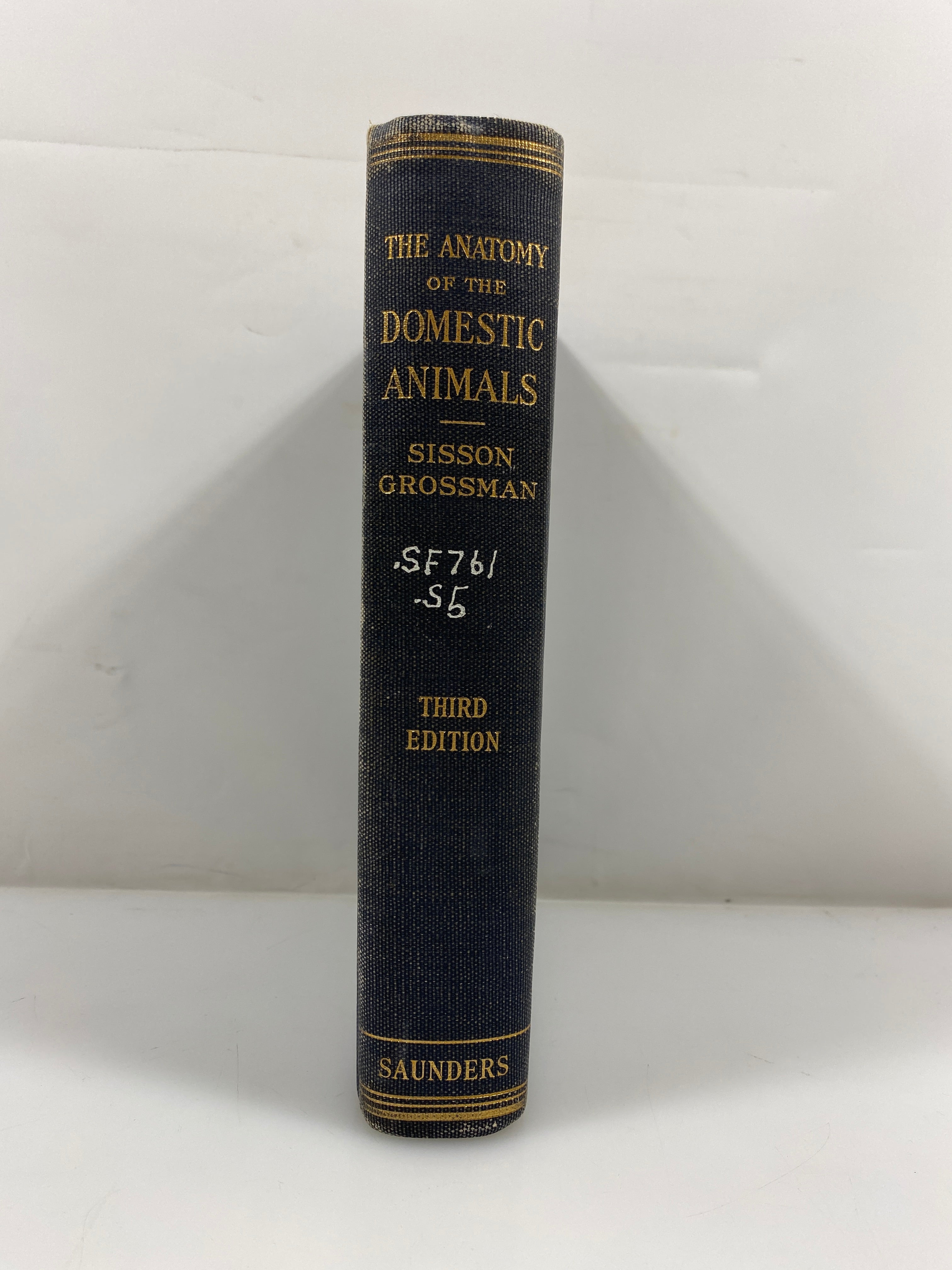 The Anatomy of the Domestic Animals by Sisson/Grossman Ex-library 1948 HC
