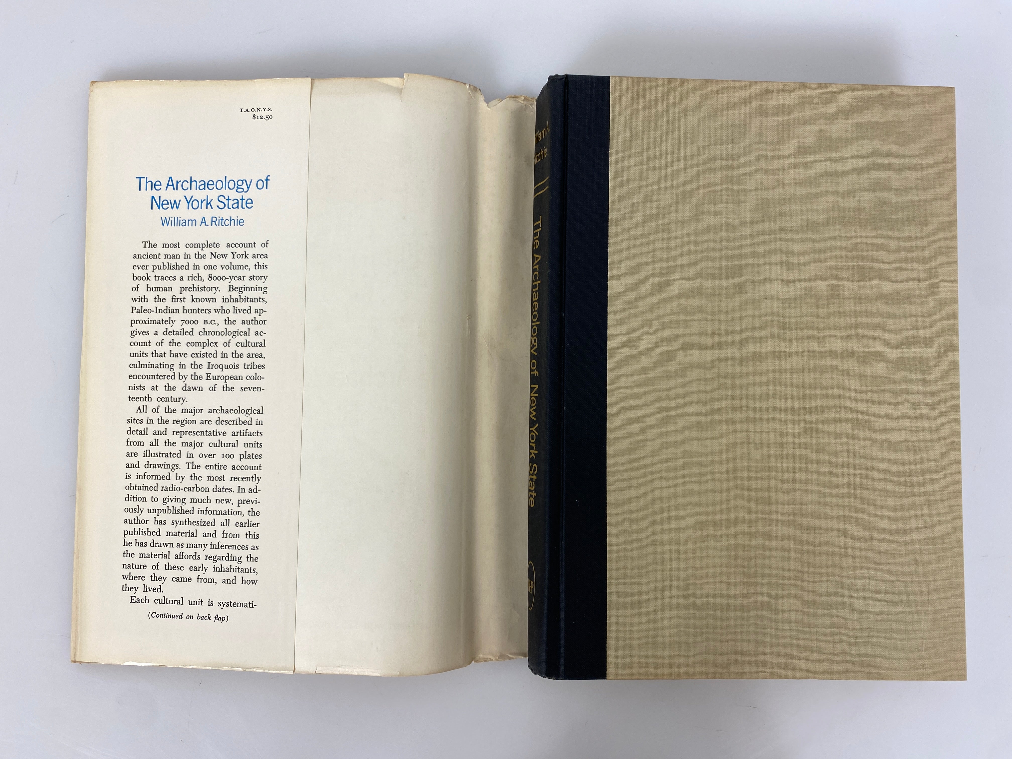 The Archaeology of New York State William Ritchie 1965 Vintage HC DJ