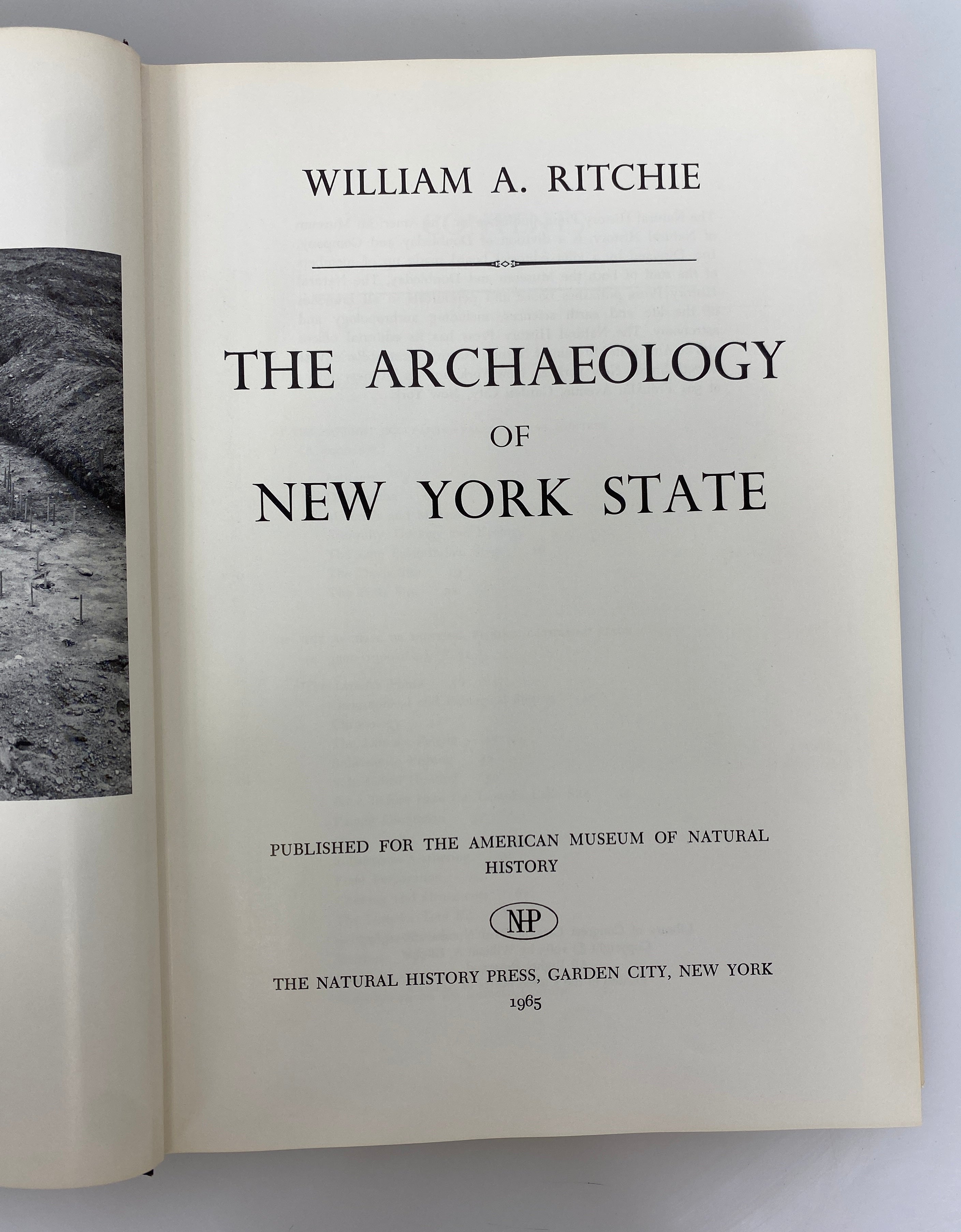 The Archaeology of New York State William Ritchie 1965 Vintage HC DJ