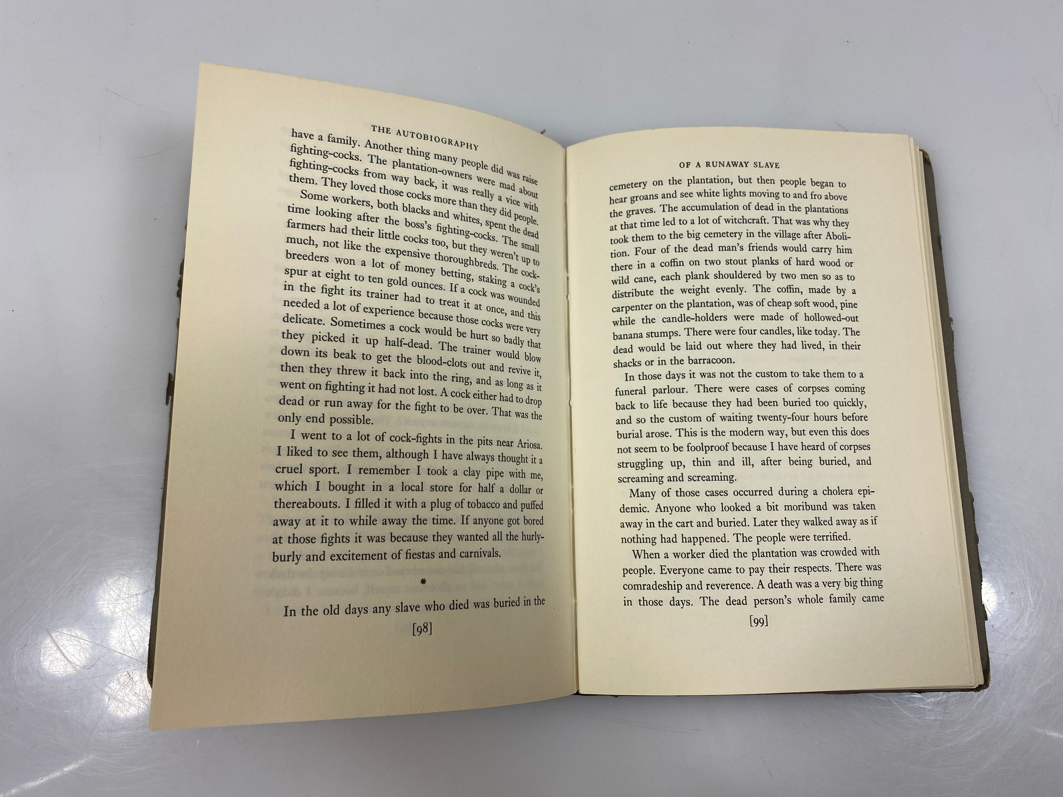 The Autobiography of a Runaway Slave by Montejo Ex-library 1968 HC