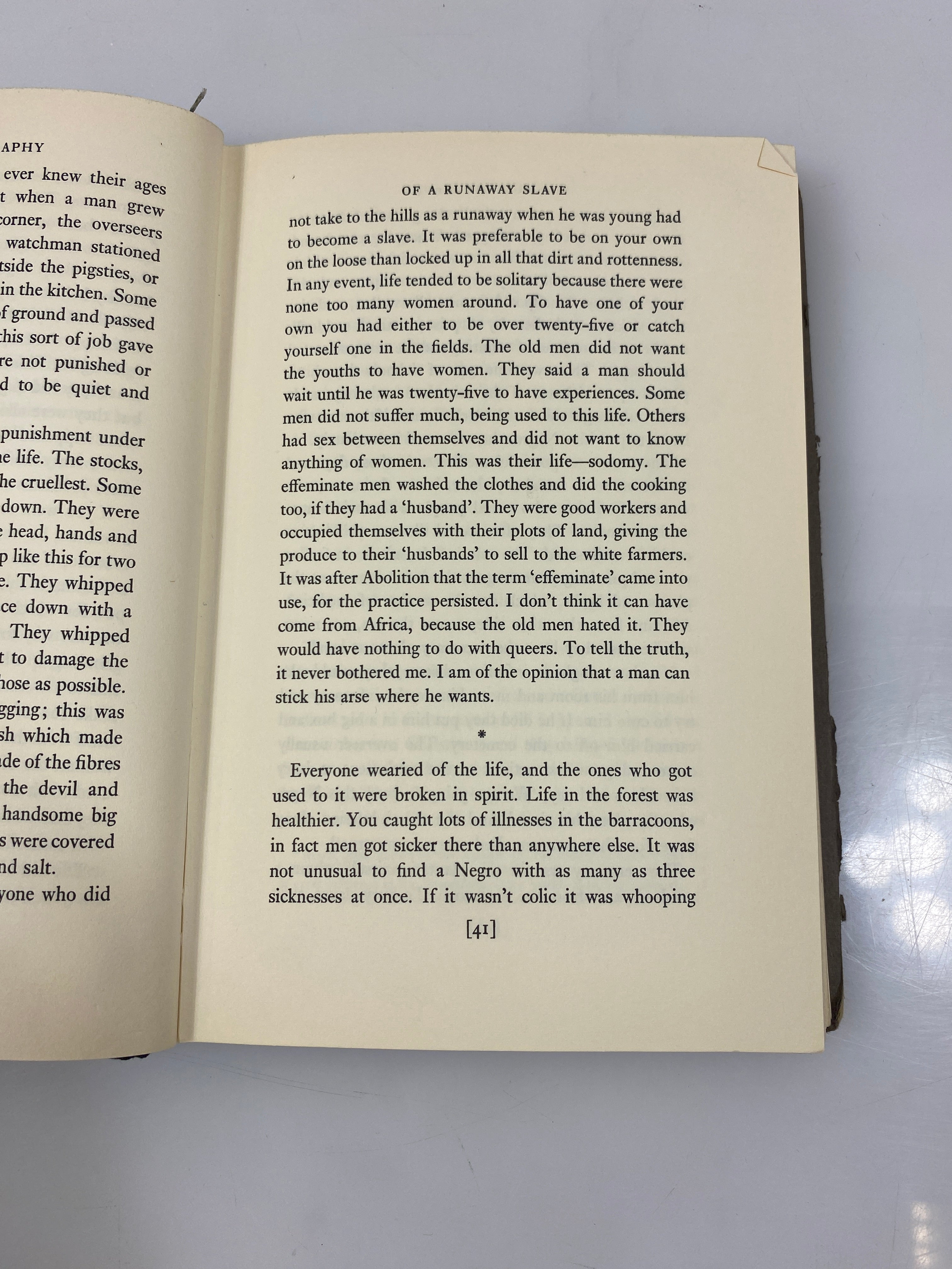 The Autobiography of a Runaway Slave by Montejo Ex-library 1968 HC