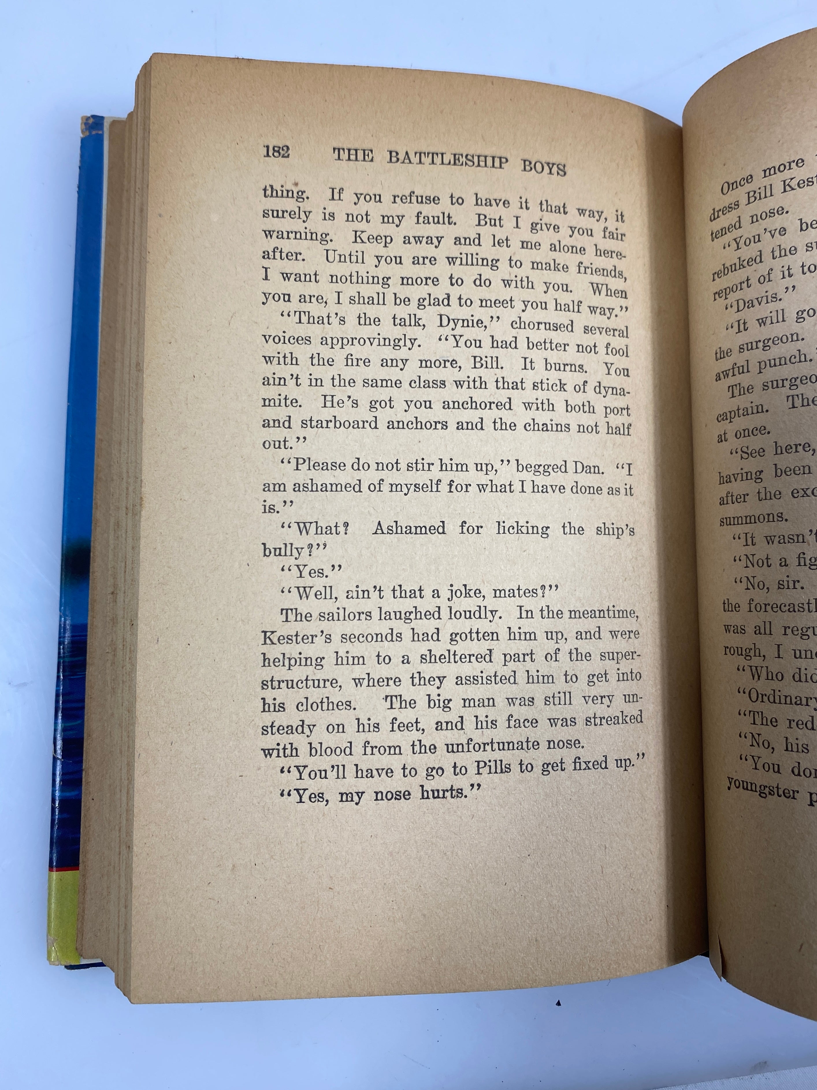 The Battleship Boys at Sea by Patchin Saalfield Publishing 1910 HCDJ