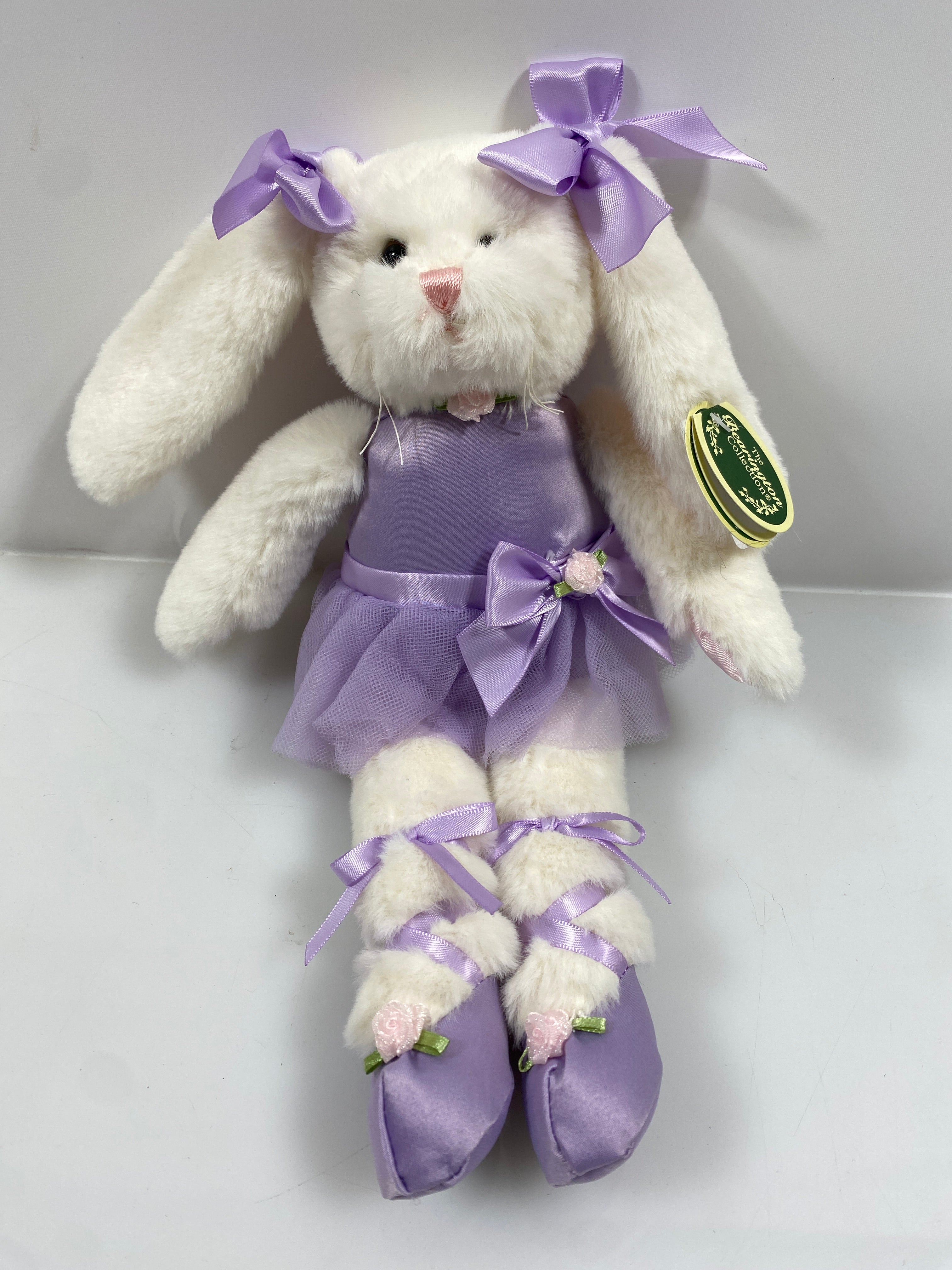 The Bearington Collection Purple Ballerina Bunny Plush Toy