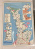The Beautiful Bruce Peninsula (Ontario) 1998 Laminated Map Tobermory Press