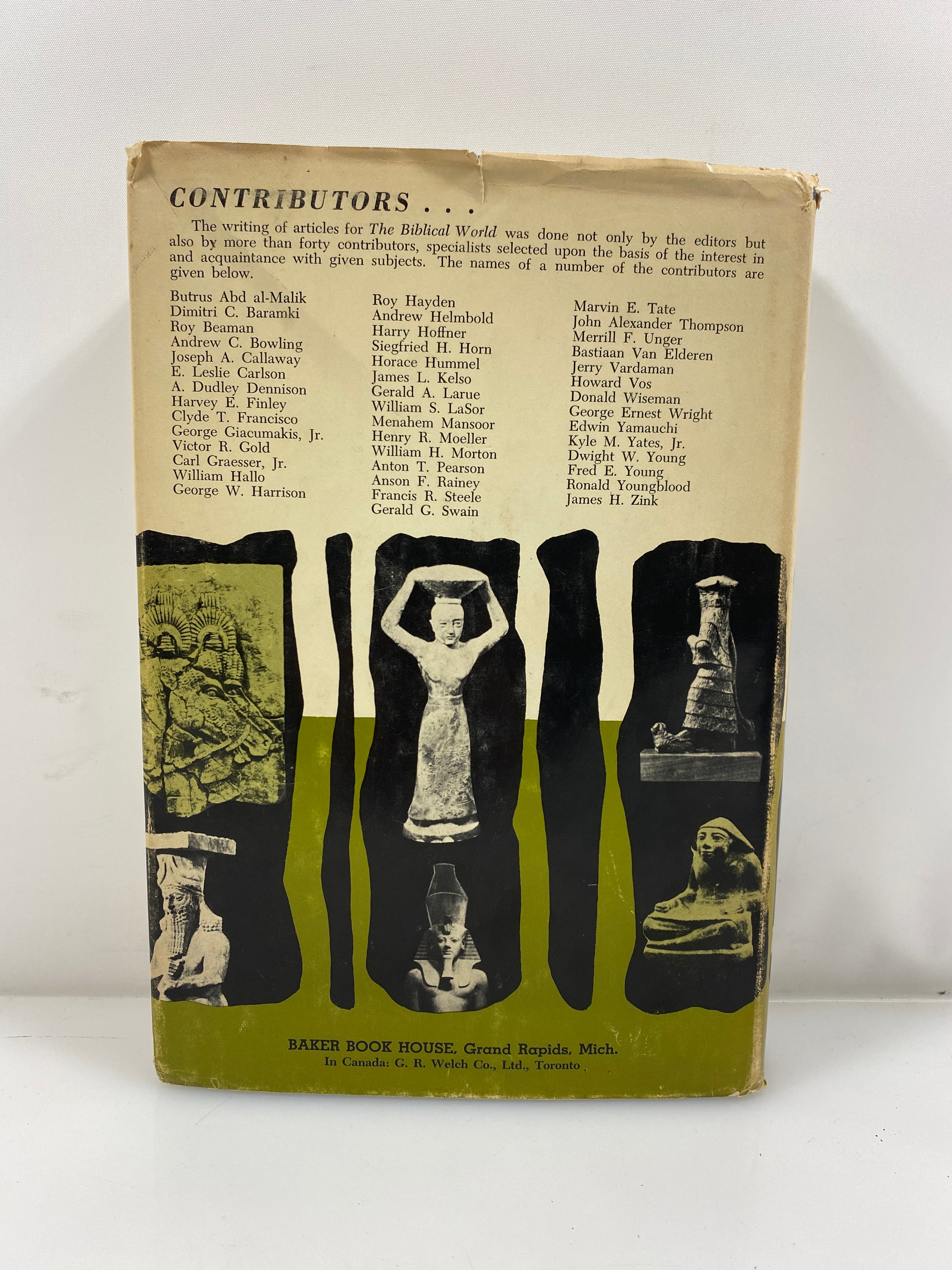 The Biblical World by Pfeiffer Baker Book House 1966 HCDJ
