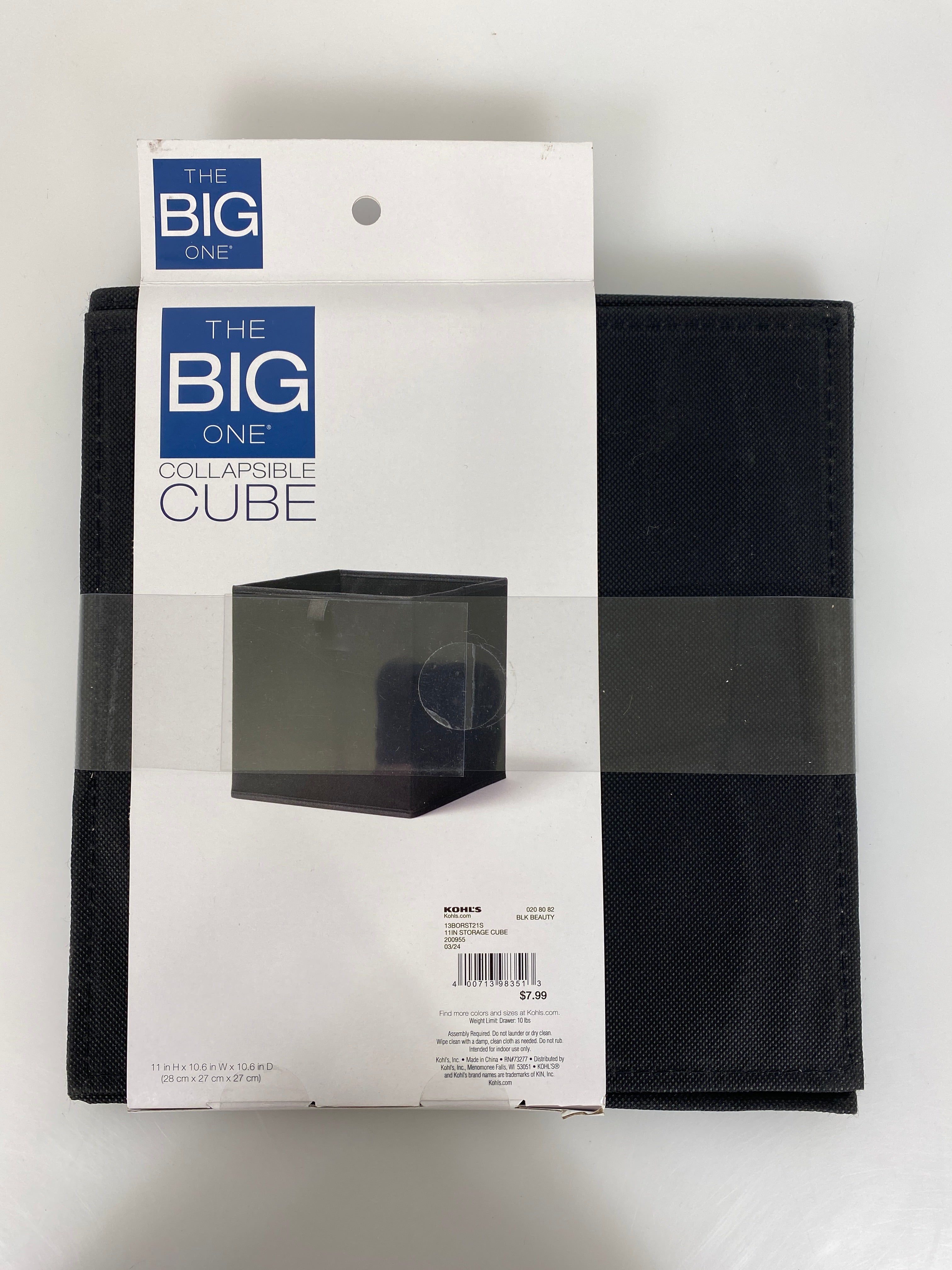 The Big One Black Collapsible Cube