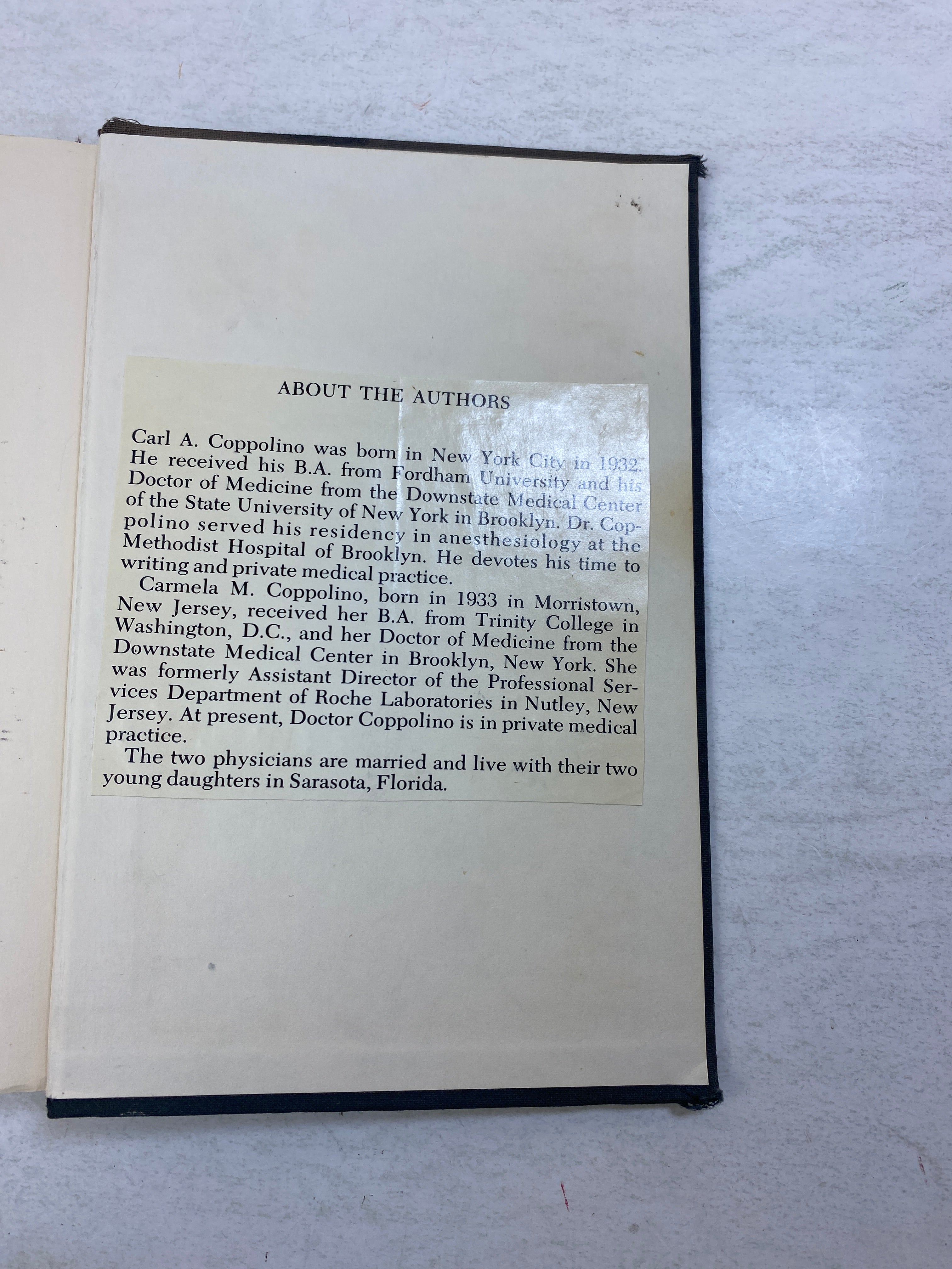 The Billion Dollar Hangover by Coppolino/Coppolino Ex-library 1965 HC
