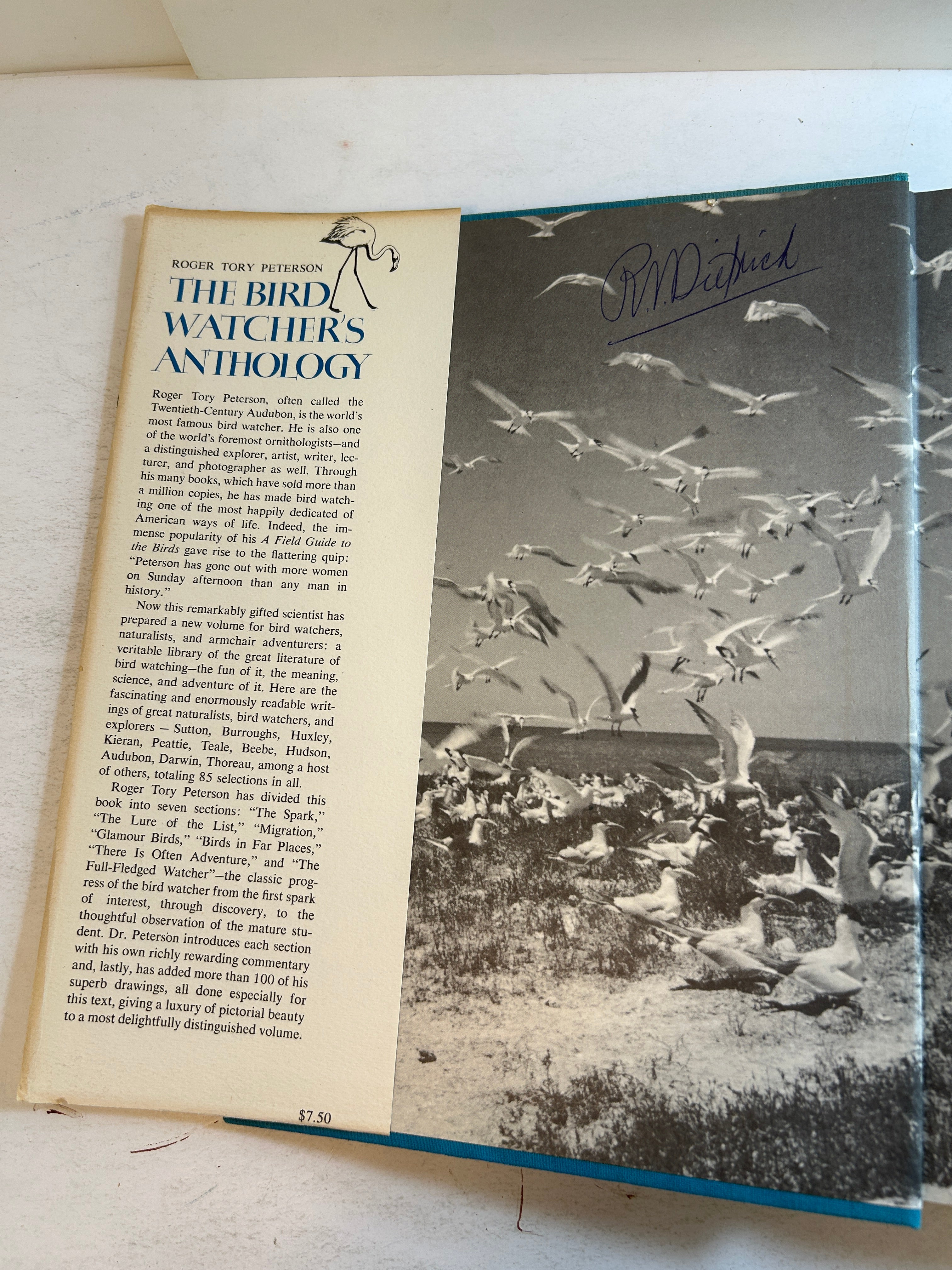 The Bird Watcher's Anthology Roger Tory Peterson Harcourt, Brace & Co 1957 HCDJ