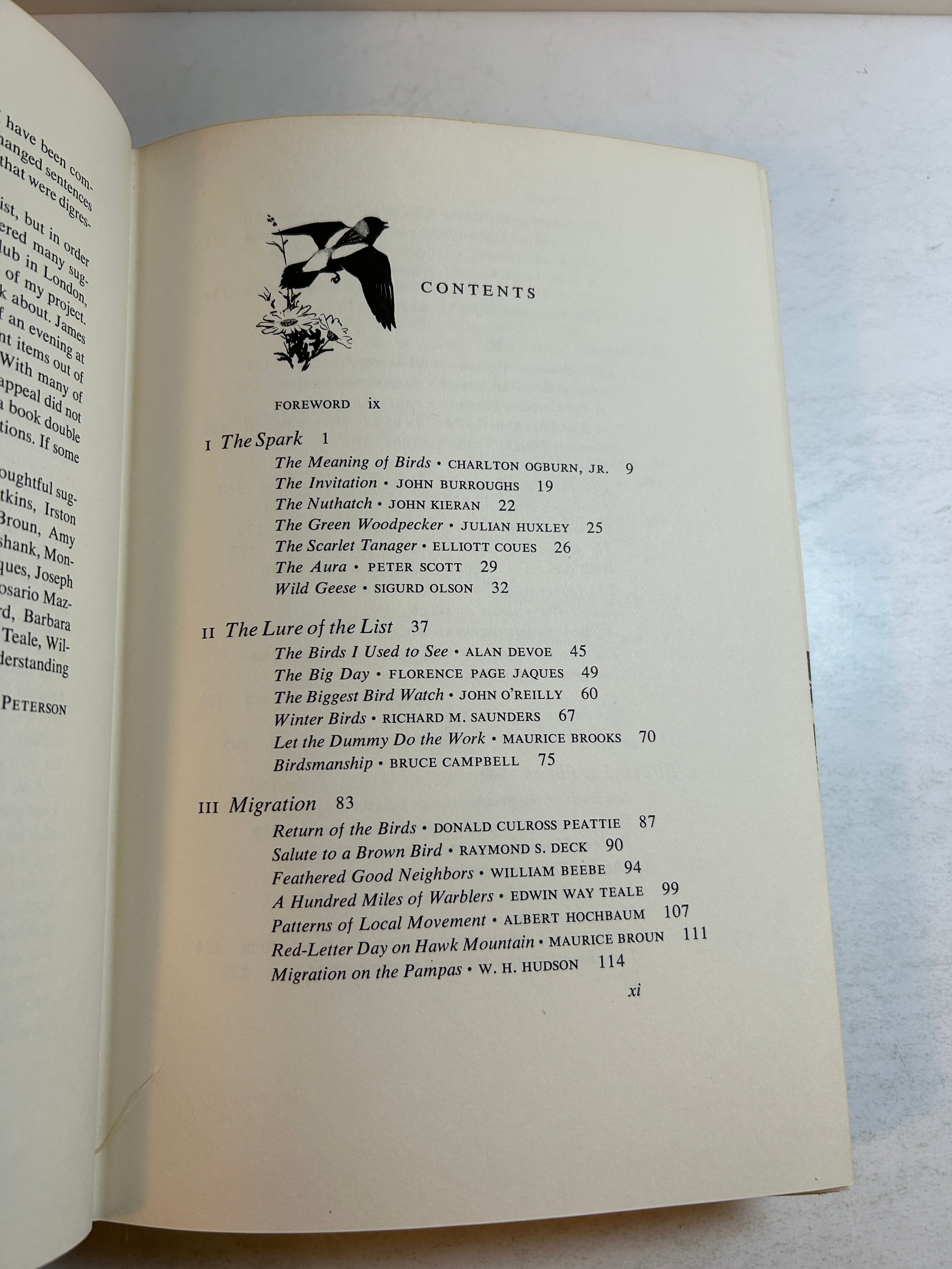 The Bird Watcher's Anthology Roger Tory Peterson Harcourt, Brace & Co 1957 HCDJ