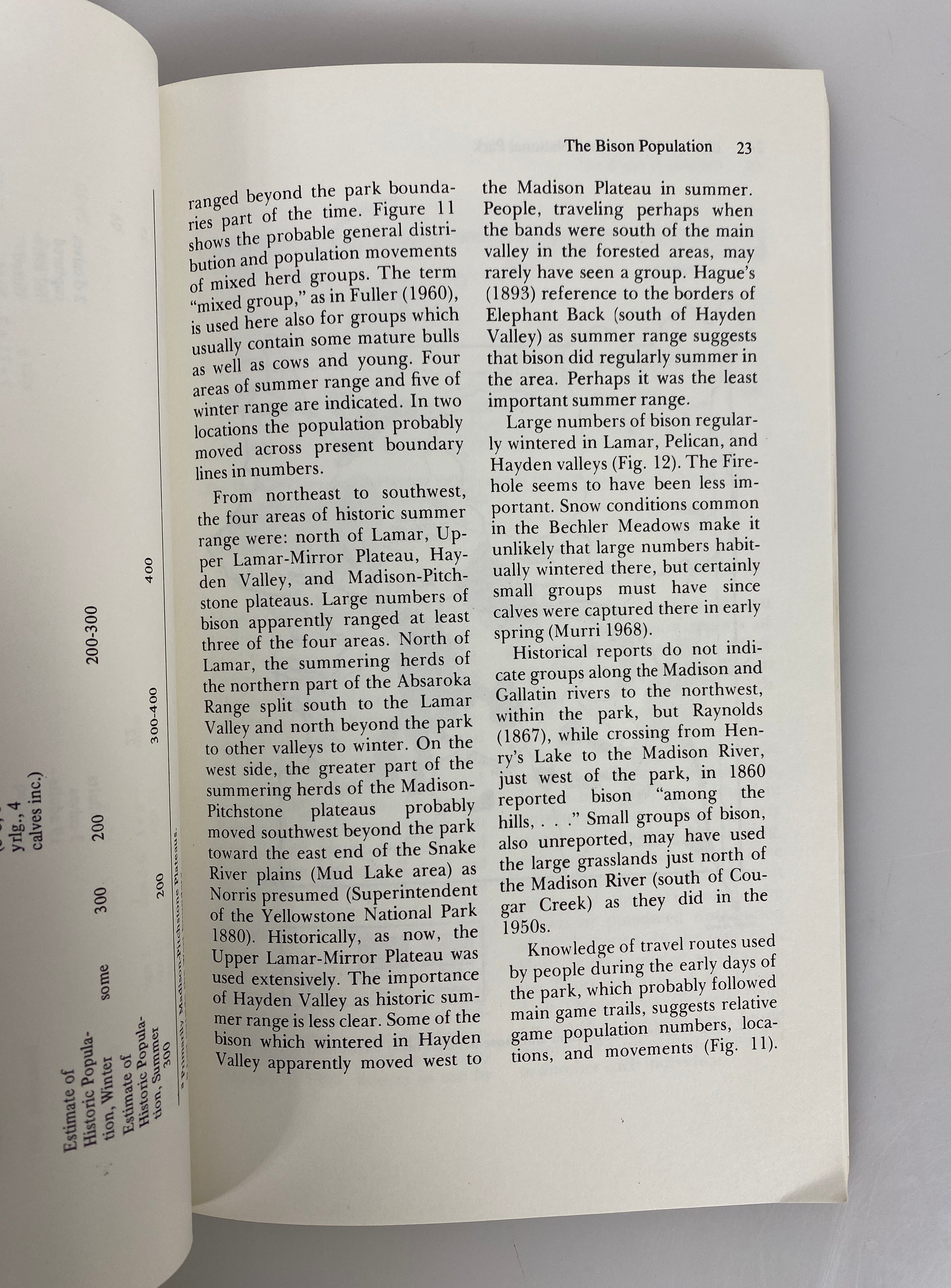 The Bison of Yellowstone Park by Meagher 1973 Vintage SC