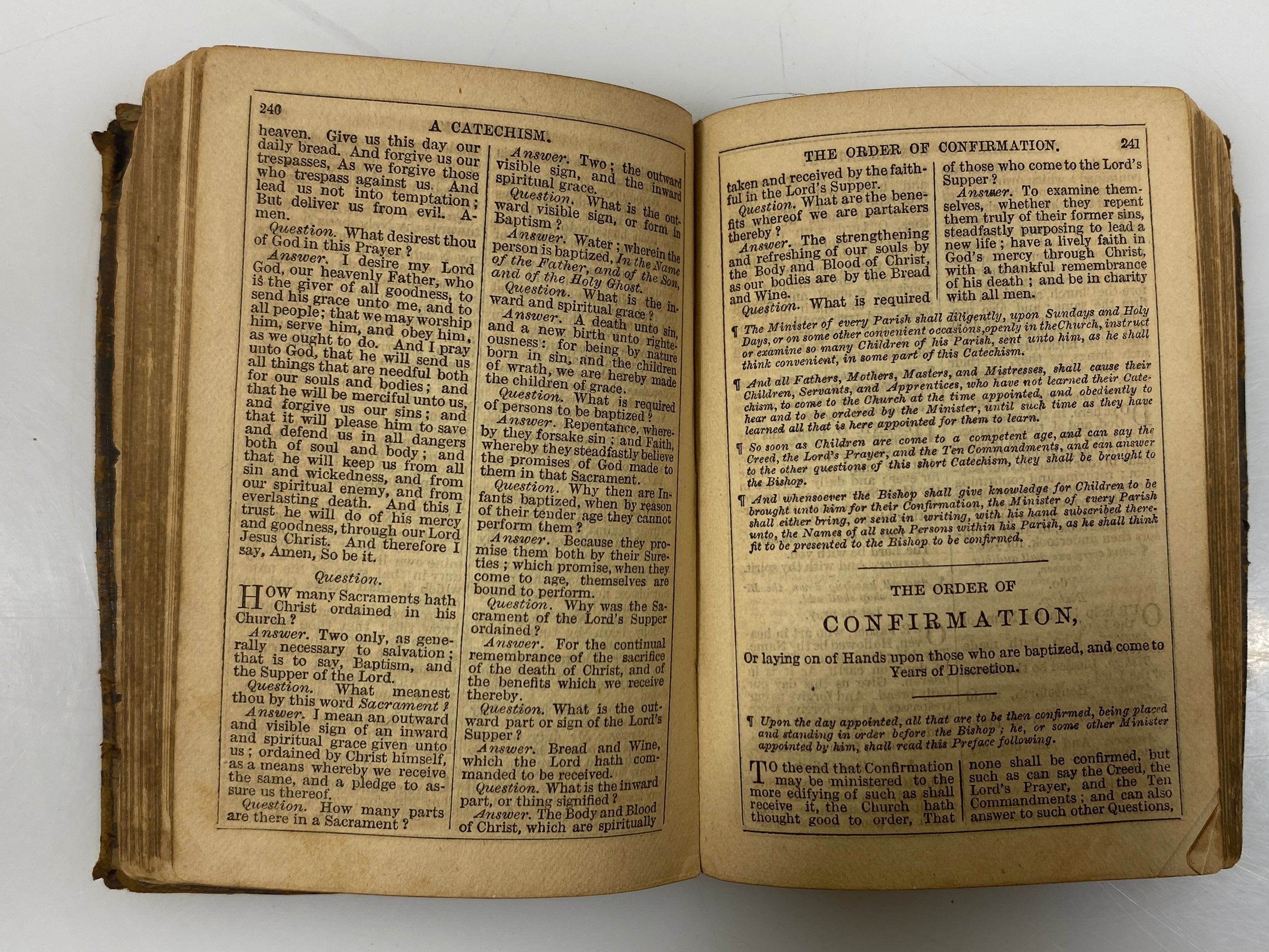 The Book of Common Prayer, Messrs. Eyre and Spottiswoode 1868 Leather Bound
