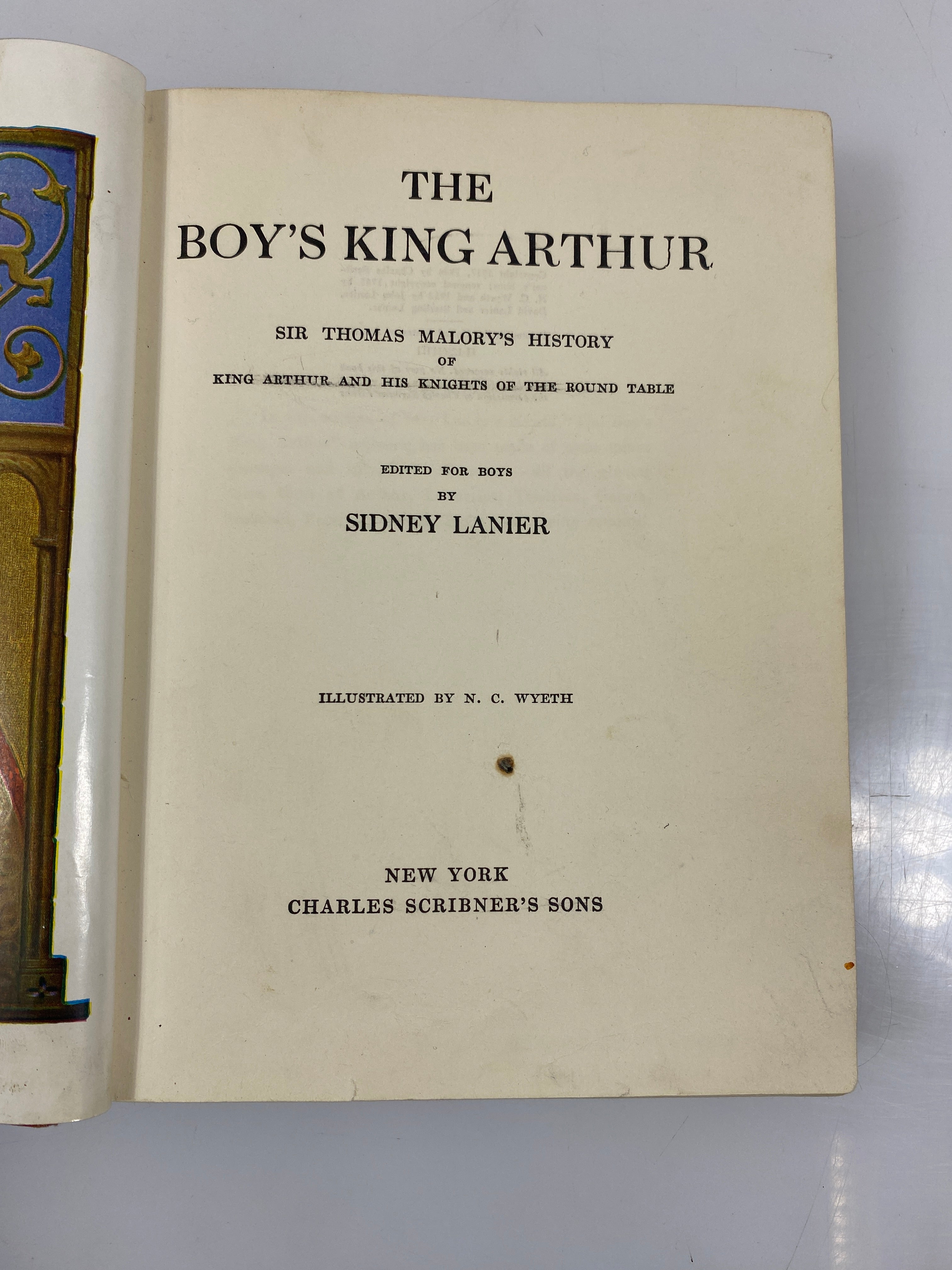 The Boy's King Arthur by Malory Ex-library 1924 HC