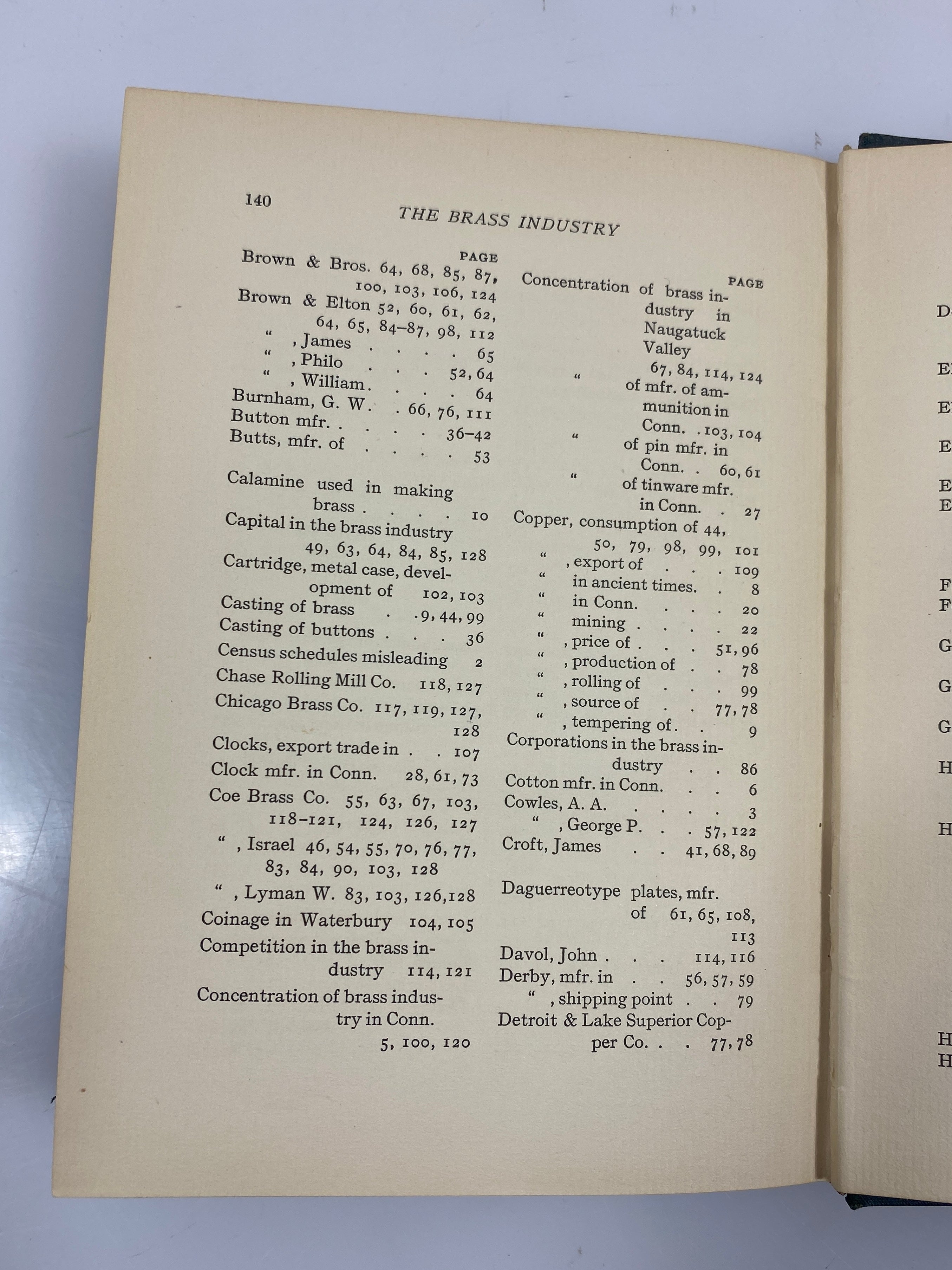 The Brass Industry in Connecticut Lathrop 1909 HC