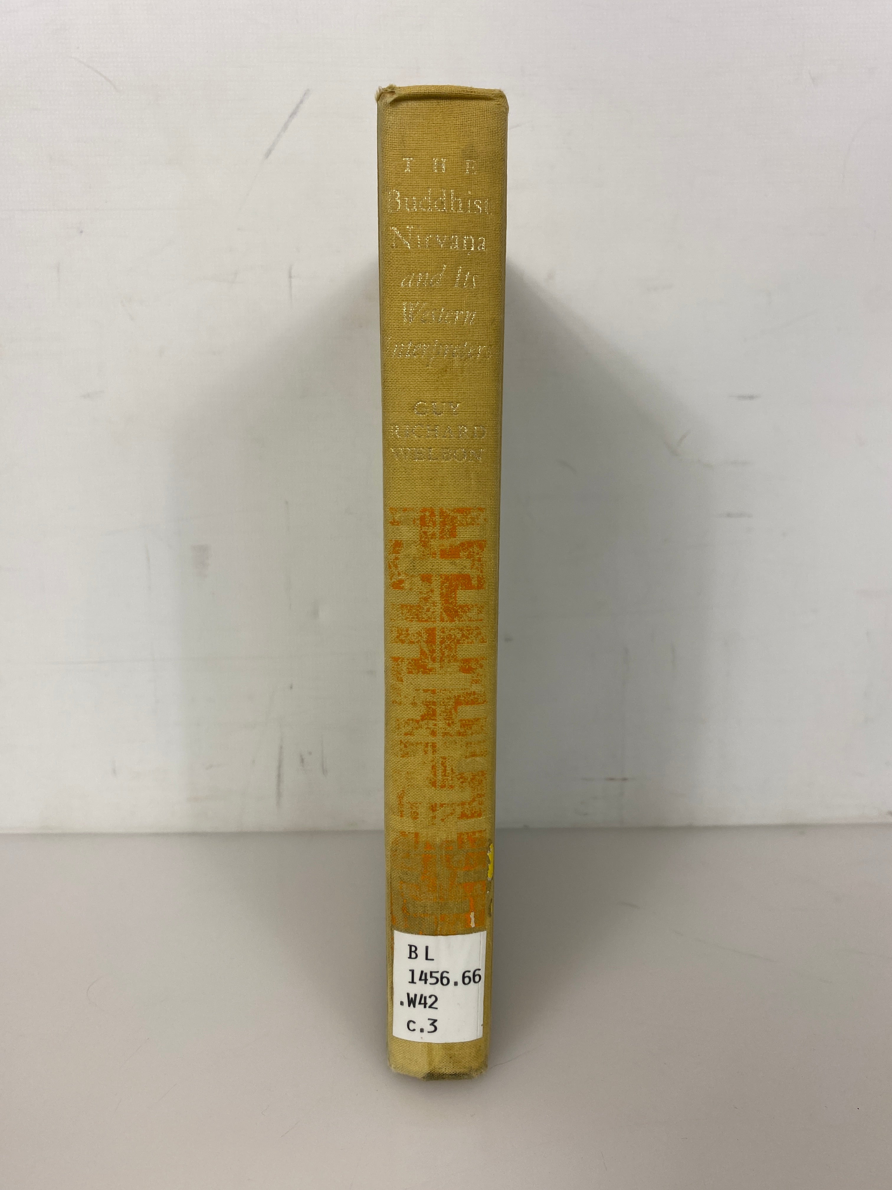 The Buddhist Nirvana & Its Western Interpreters  by Welbon 1968 Ex-Library HC