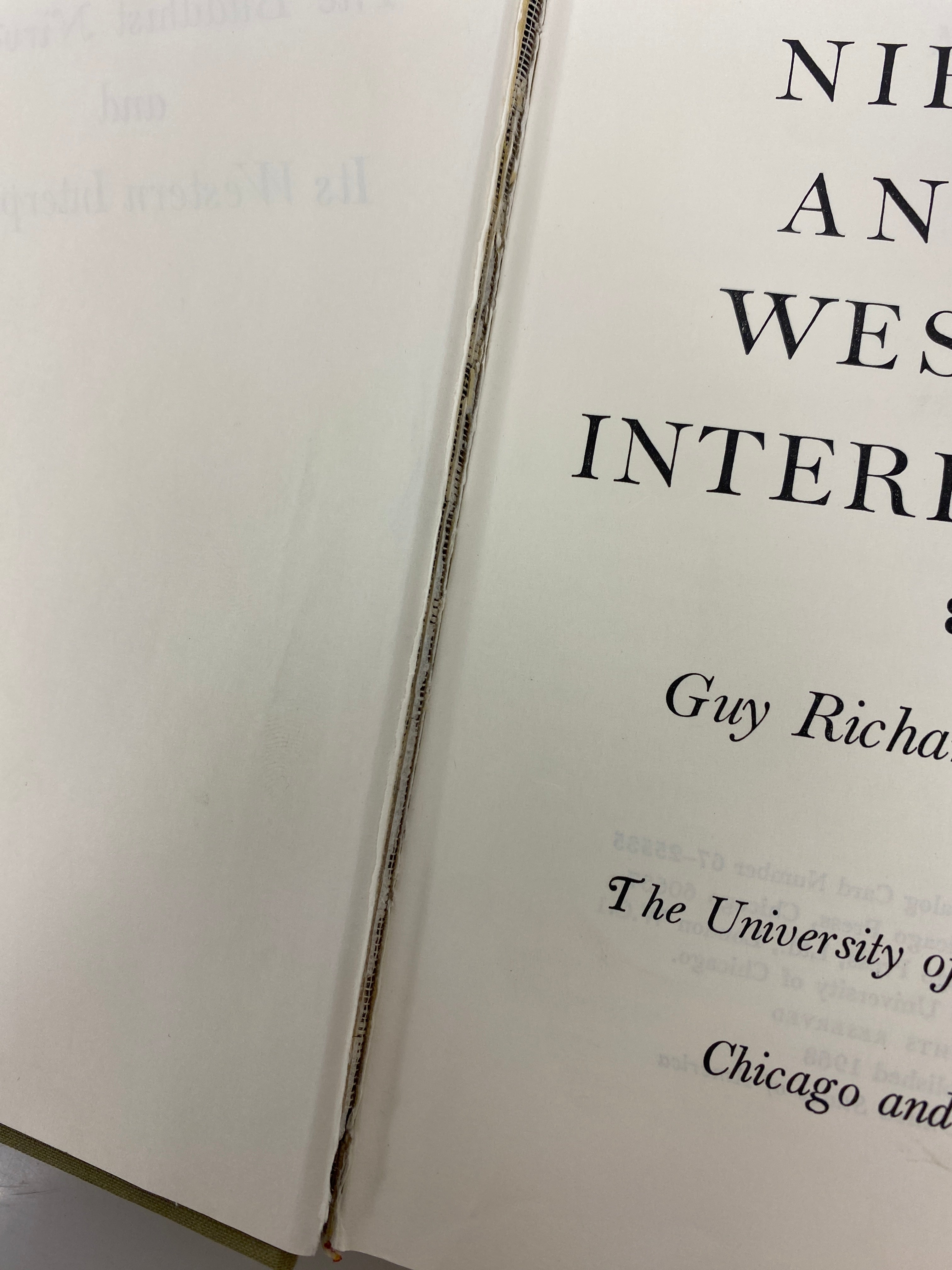 The Buddhist Nirvana & Its Western Interpreters  by Welbon 1968 Ex-Library HC
