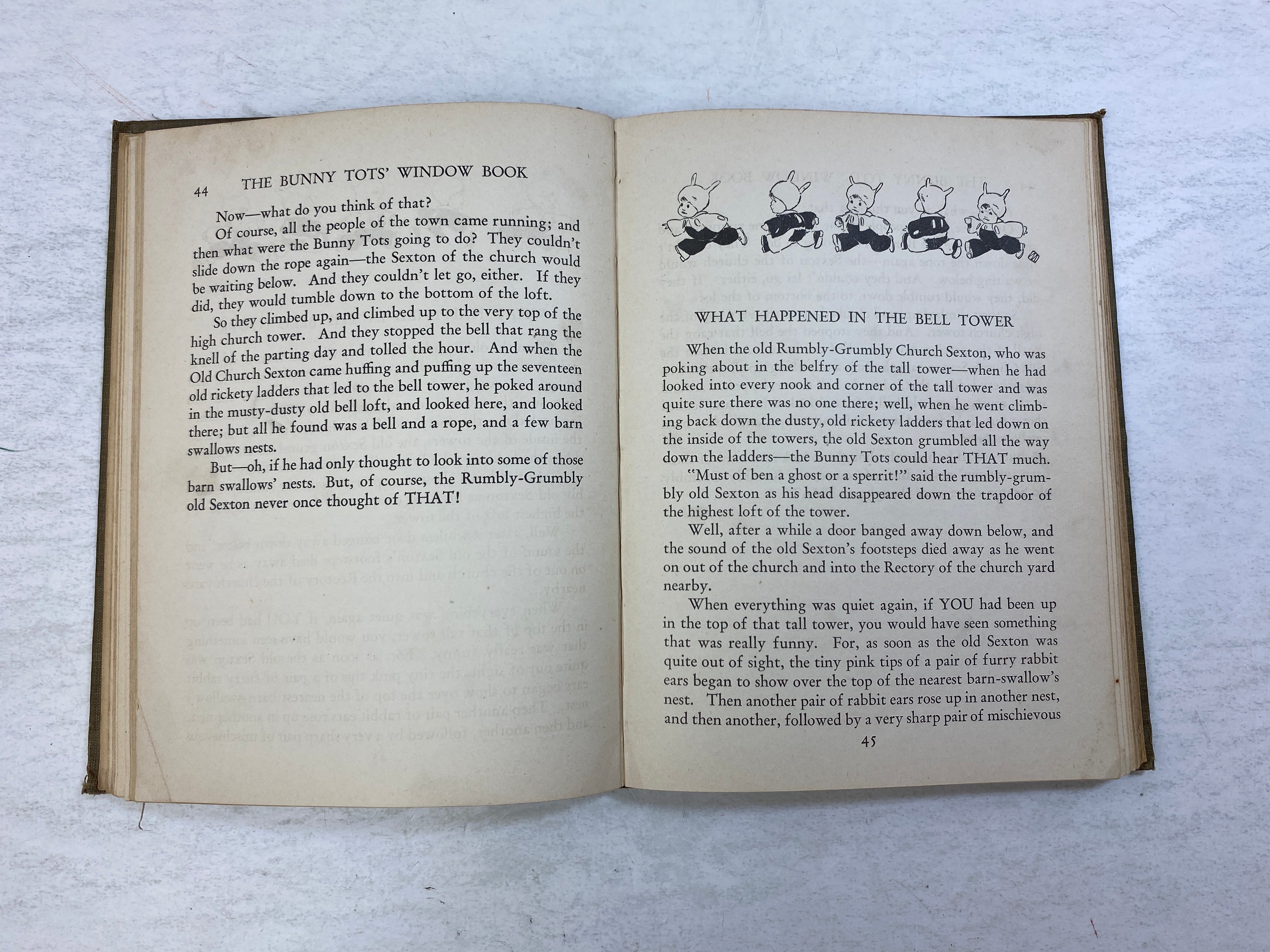 The Bunny Tots' Window Book by McCandlish 1928 HC