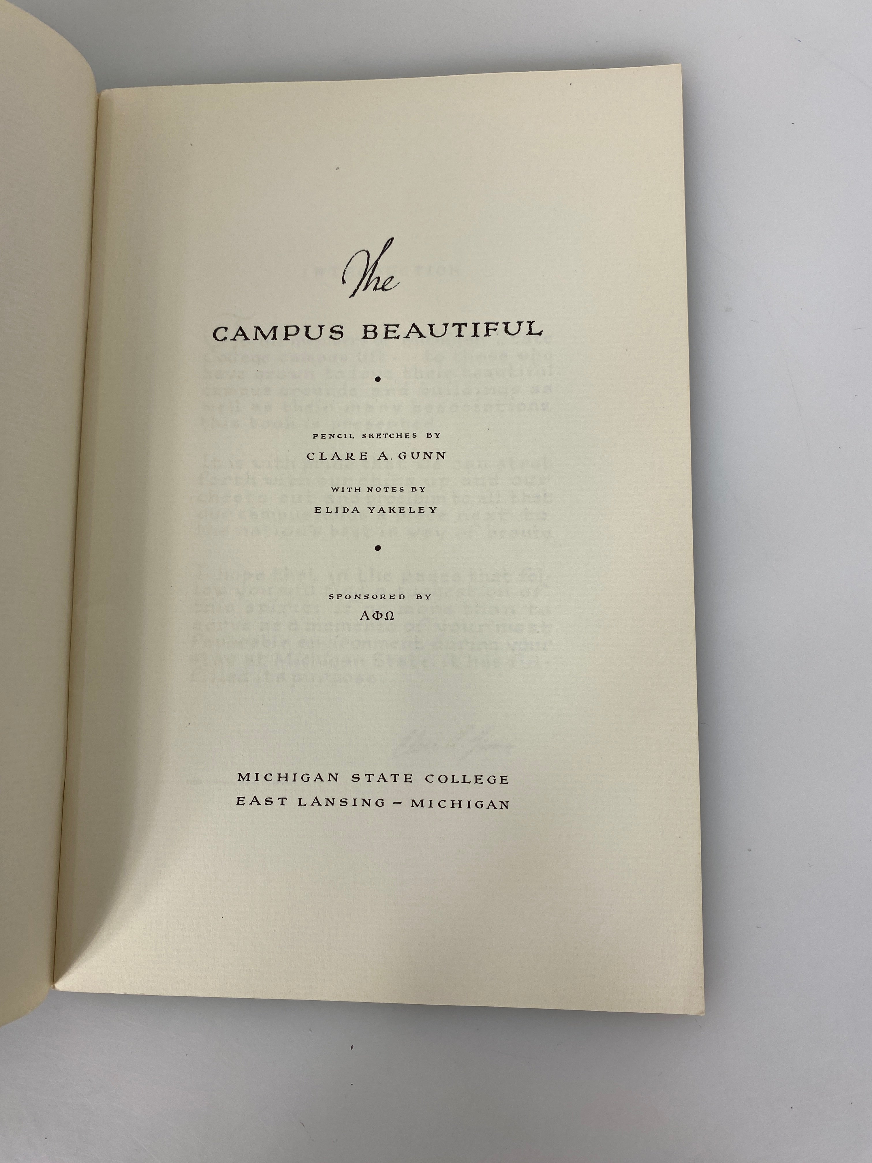 The Campus Beautiful Michigan State College 1940