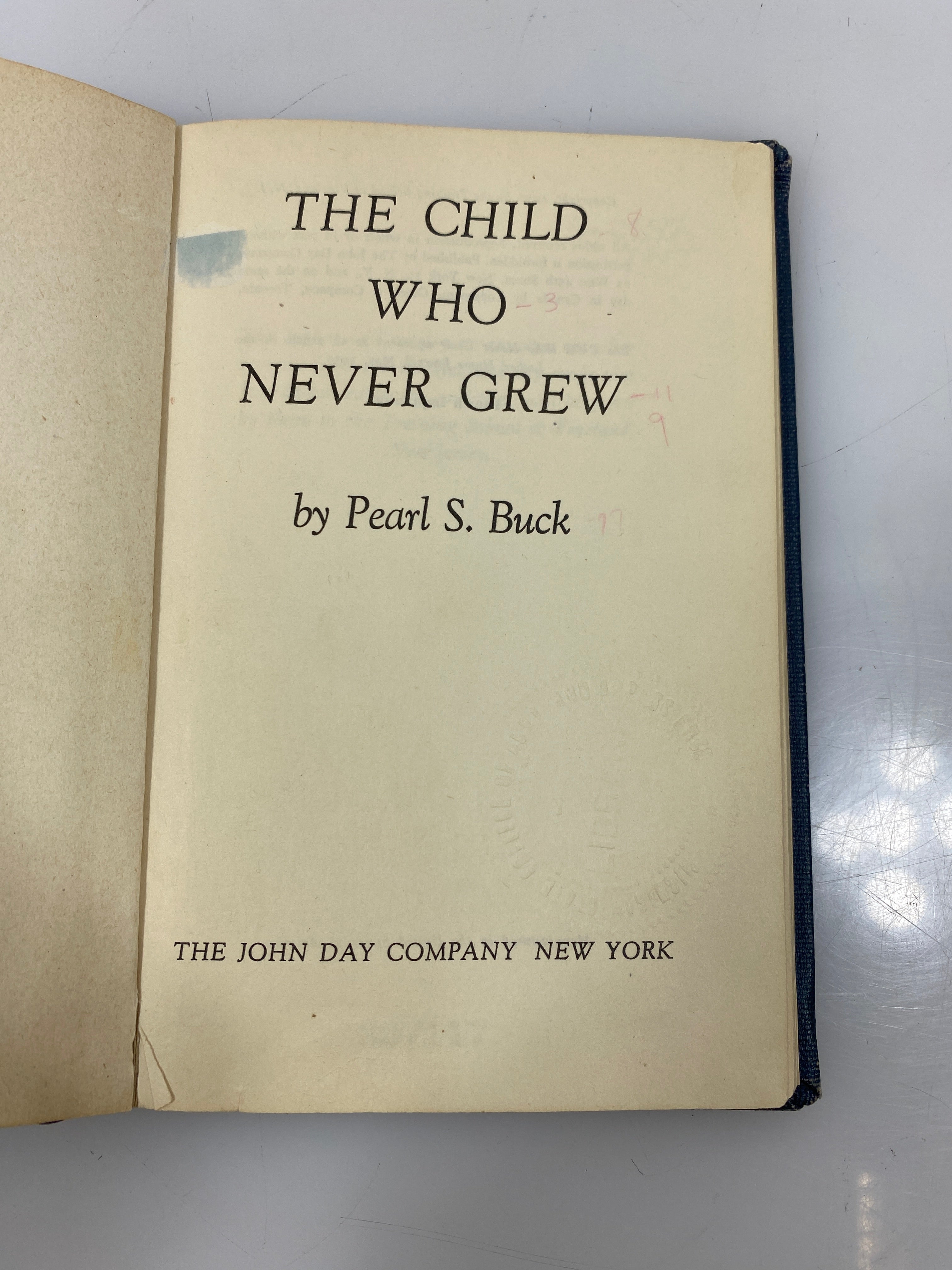 The Child Who Never Grew Up by Buck Ex-library 1950 4th Impression HC