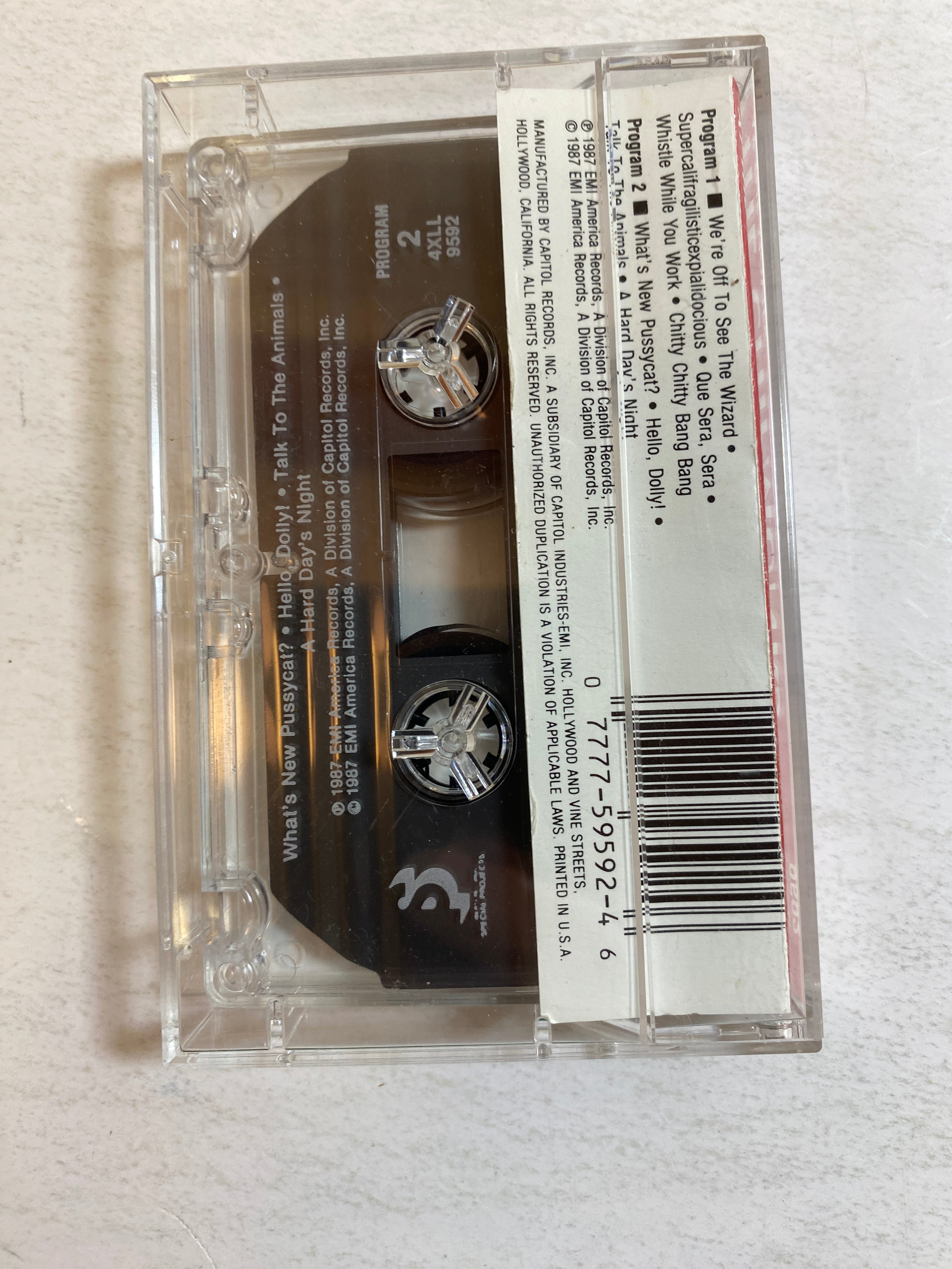 The Chipmunks at the Movies Cassette Tape 1987