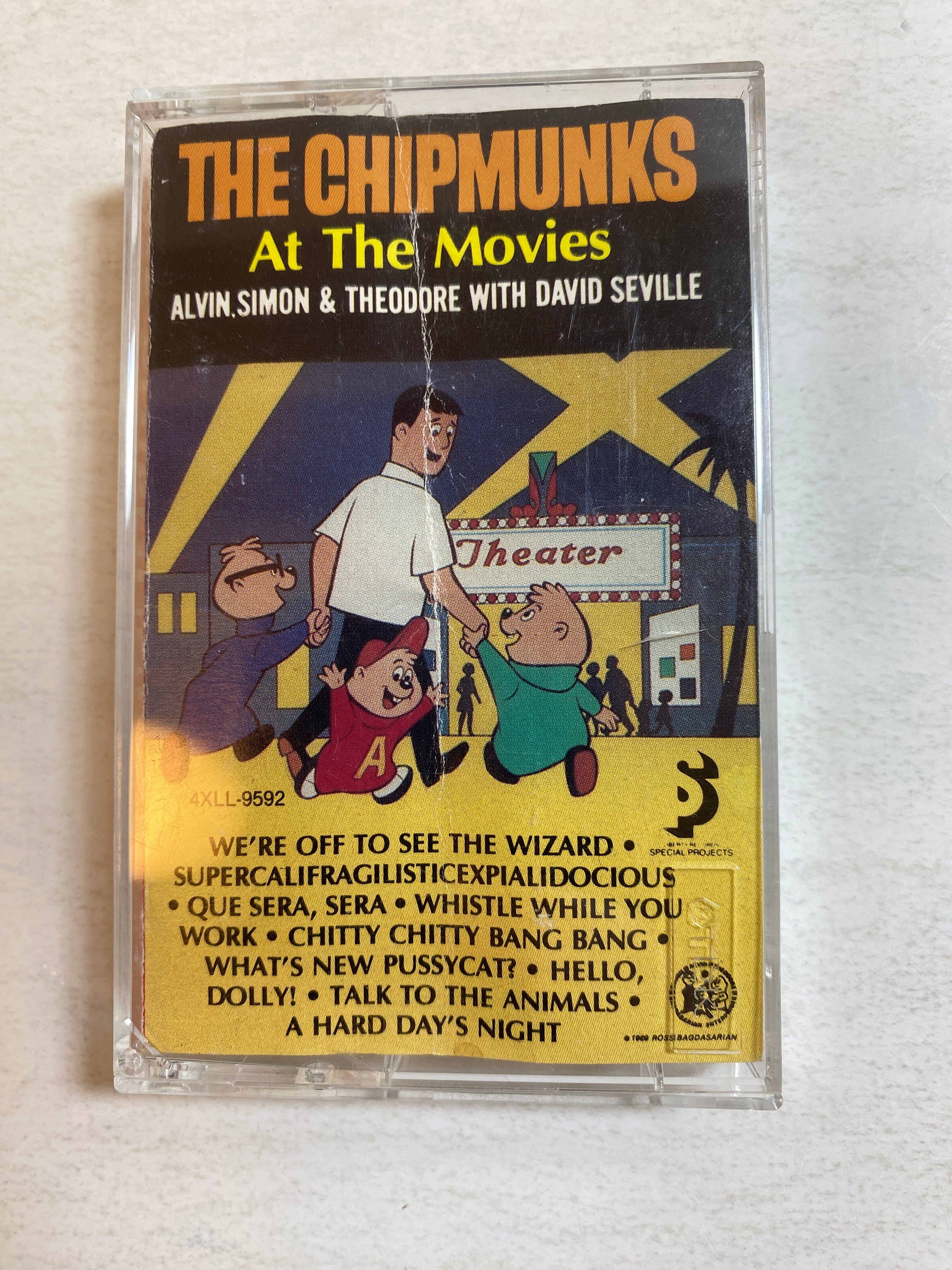 The Chipmunks at the Movies Cassette Tape 1987