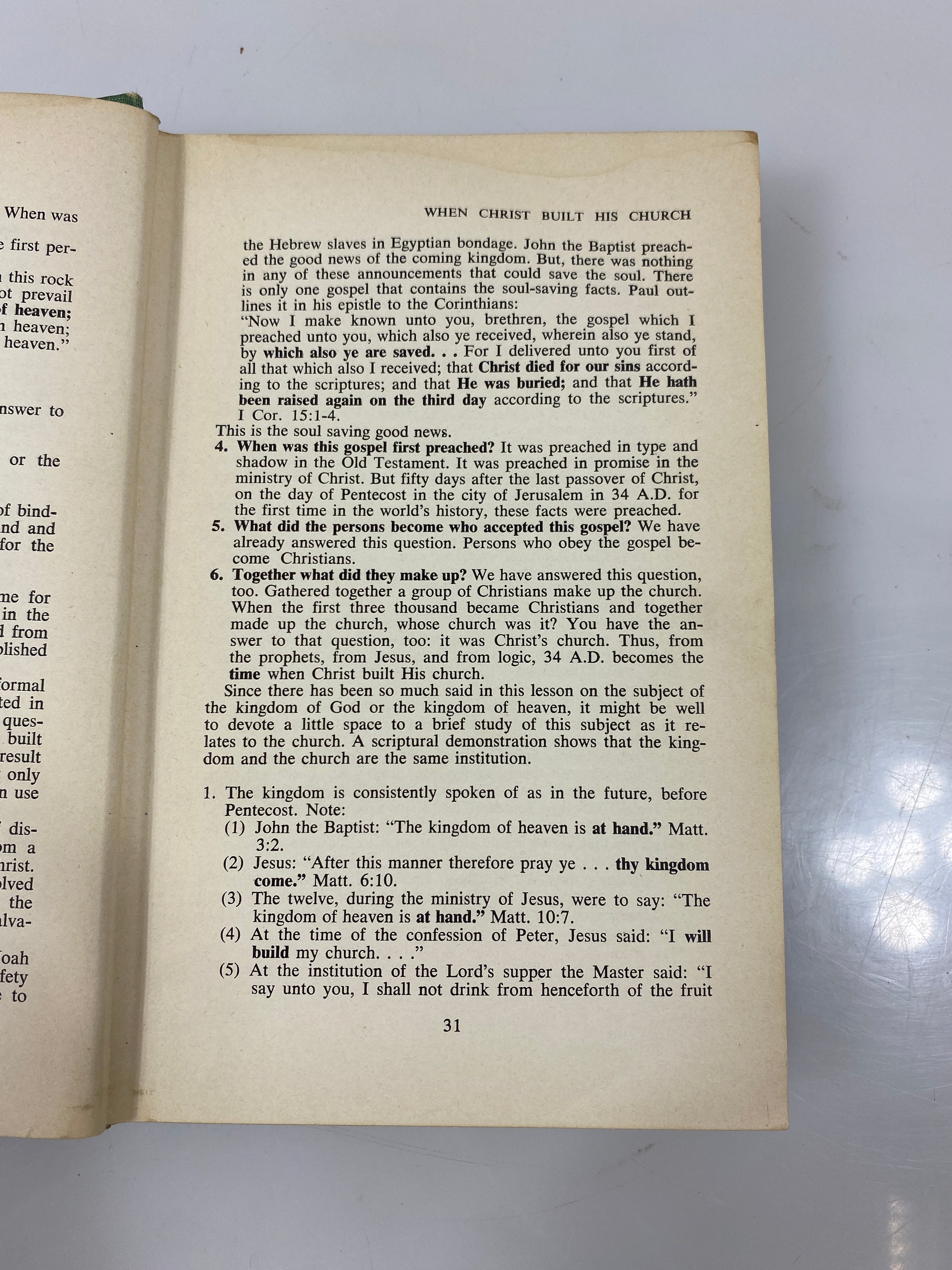 The Church in the Bible by de Welt 1958 HC