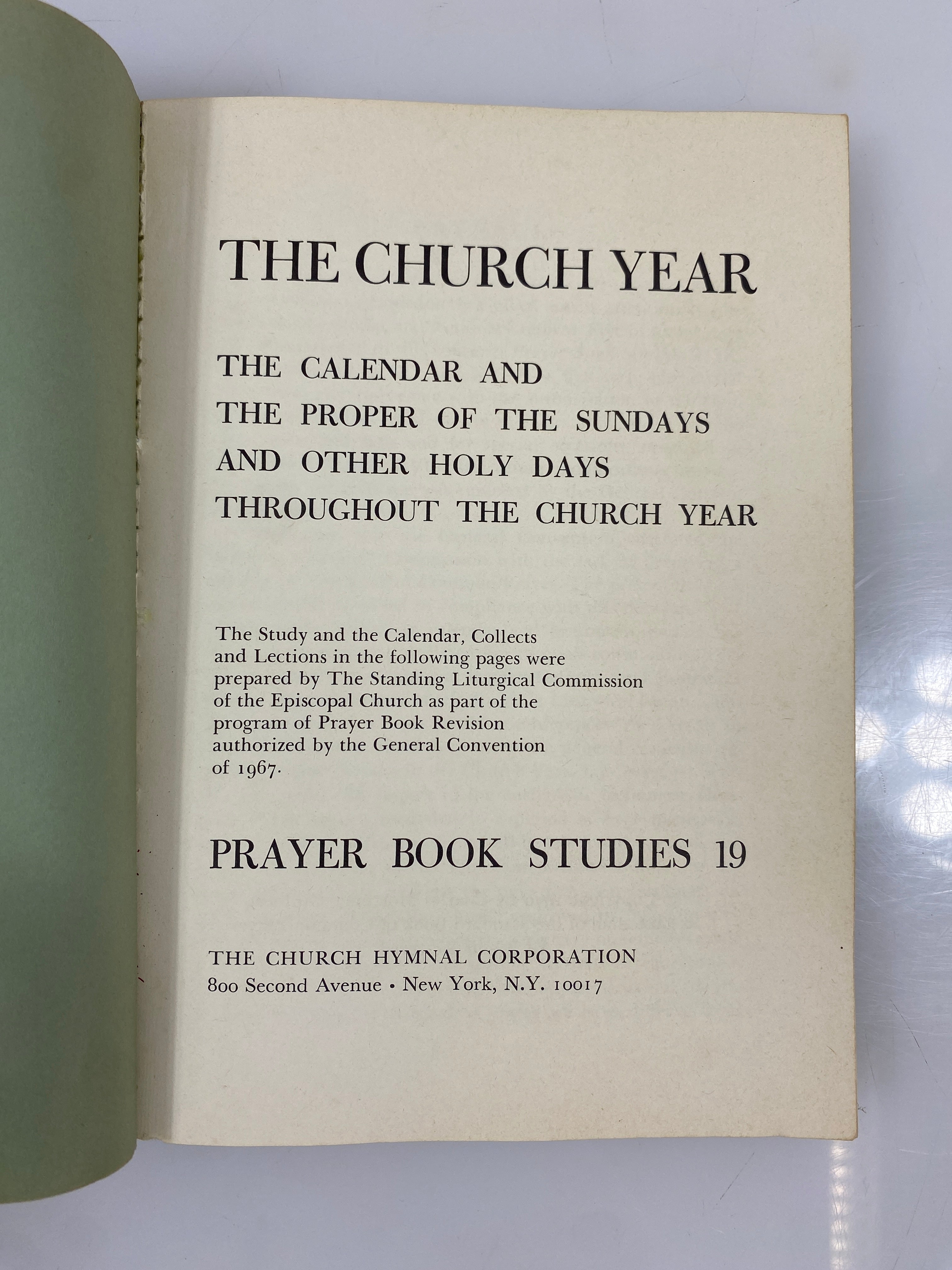 The Church Year Calendar & Proper of the Sundays & Other Holy Days 1970 SC
