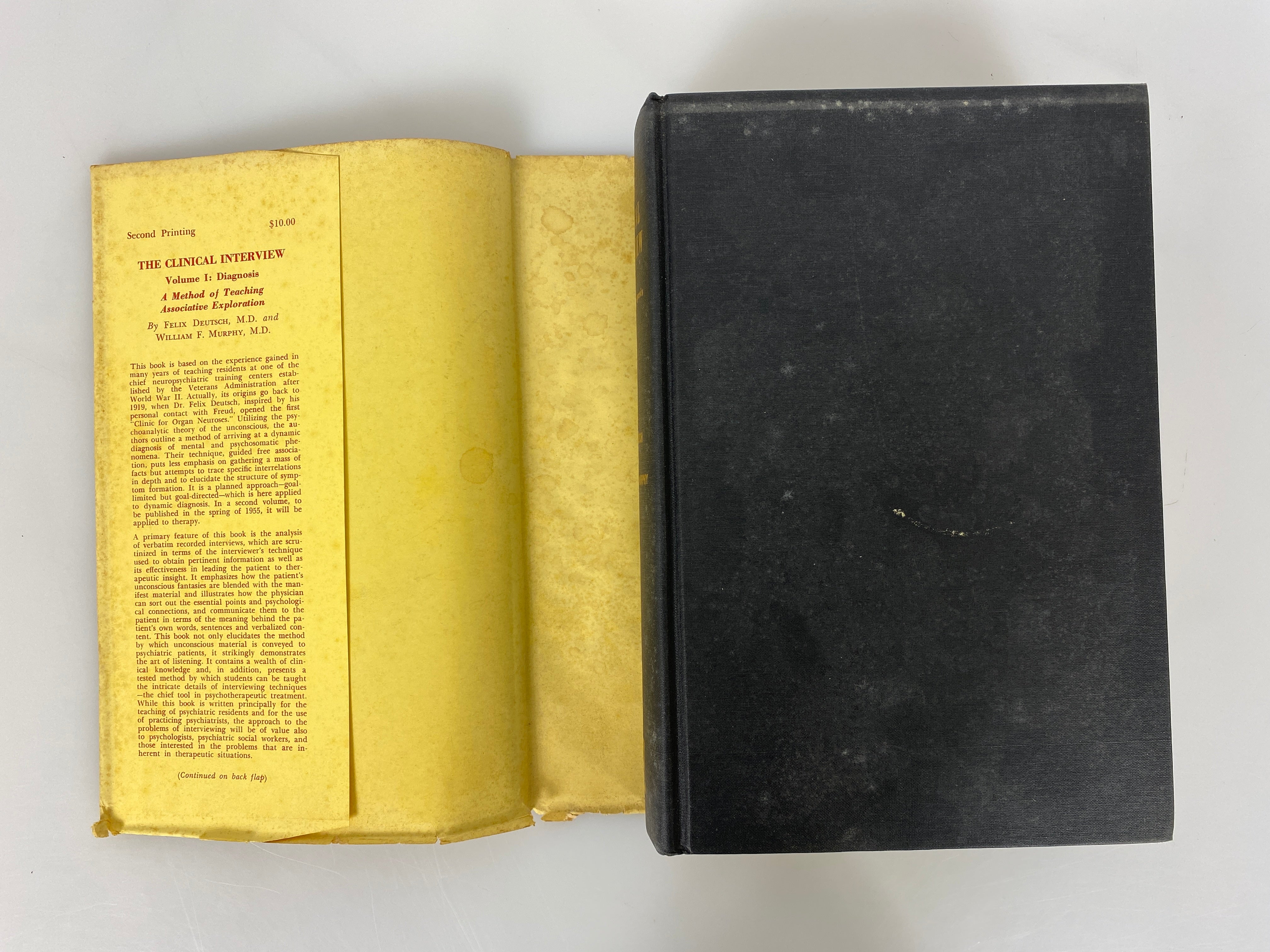 The Clinical Interview Vol One: Diagnosis by Deutsch/Murphy 1960 HCDJ