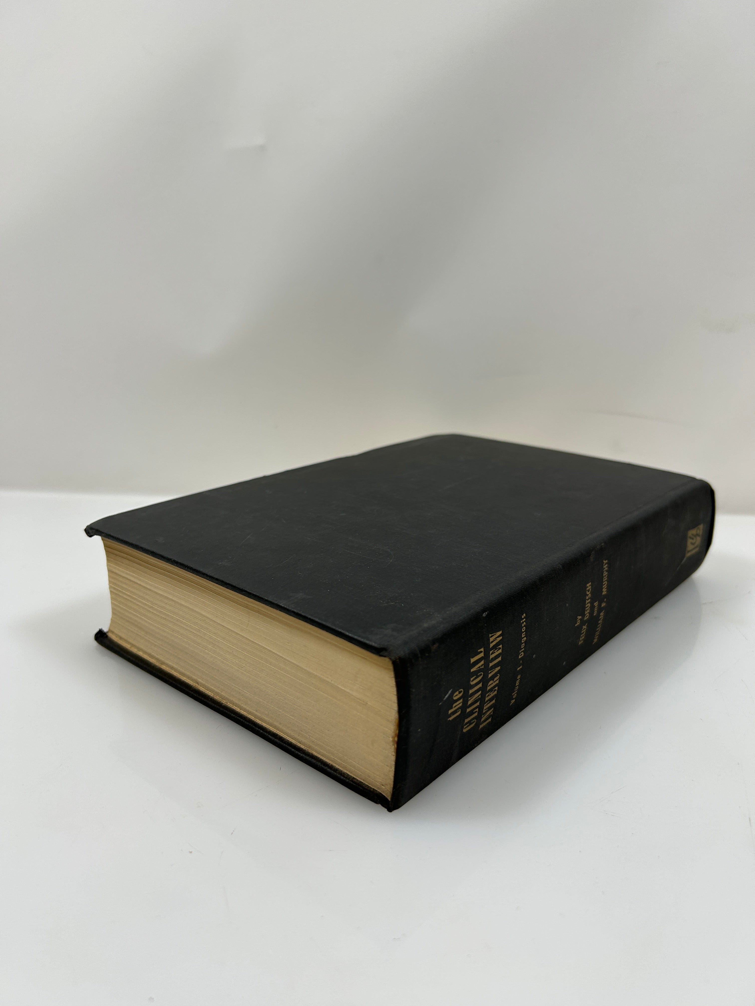 The Clinical Interview Volume One by Deutsch/Murphy 1955 Vintage HC
