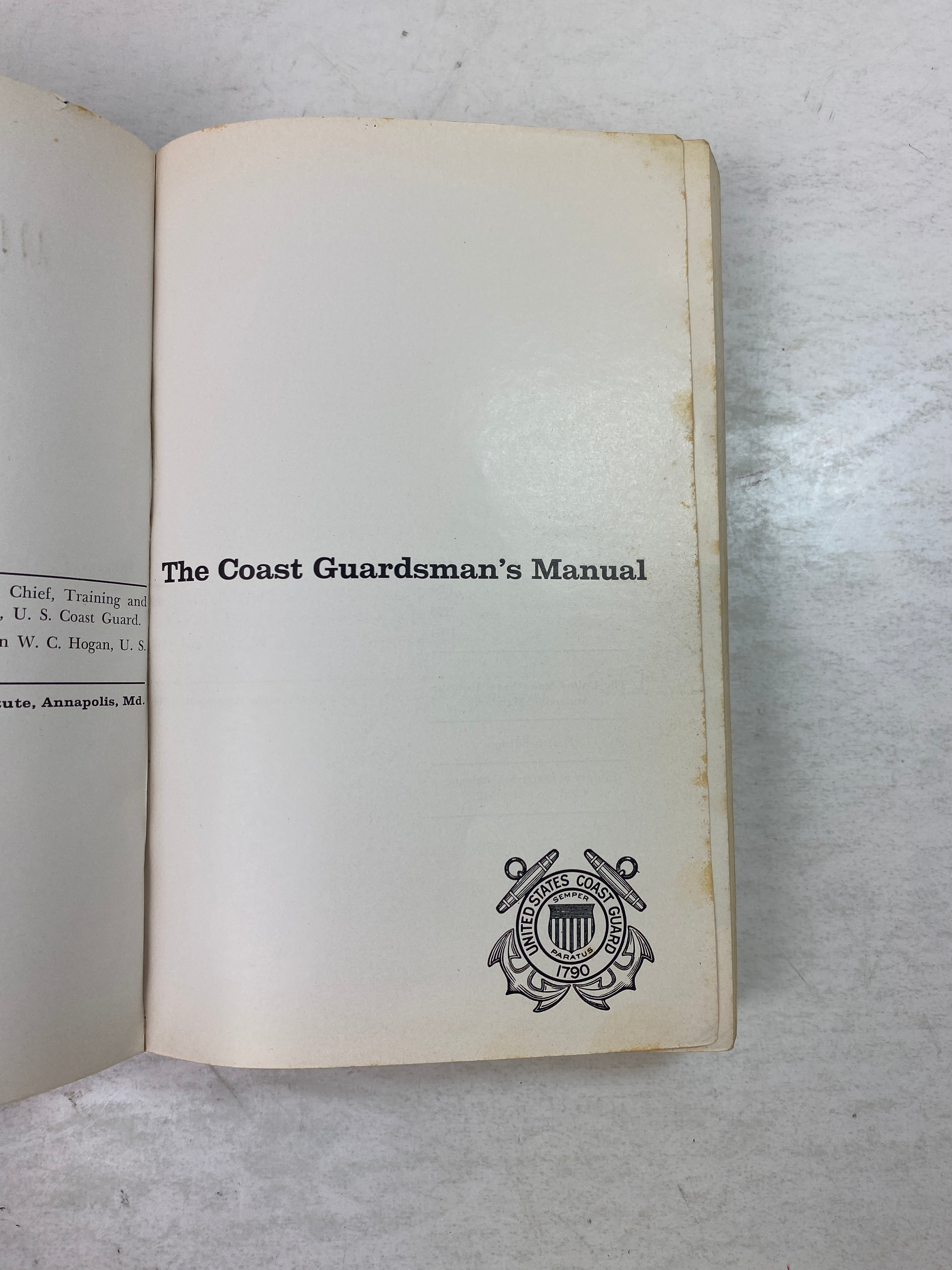 The Coast Guardsman's Manual 4th Edition 1964 SC