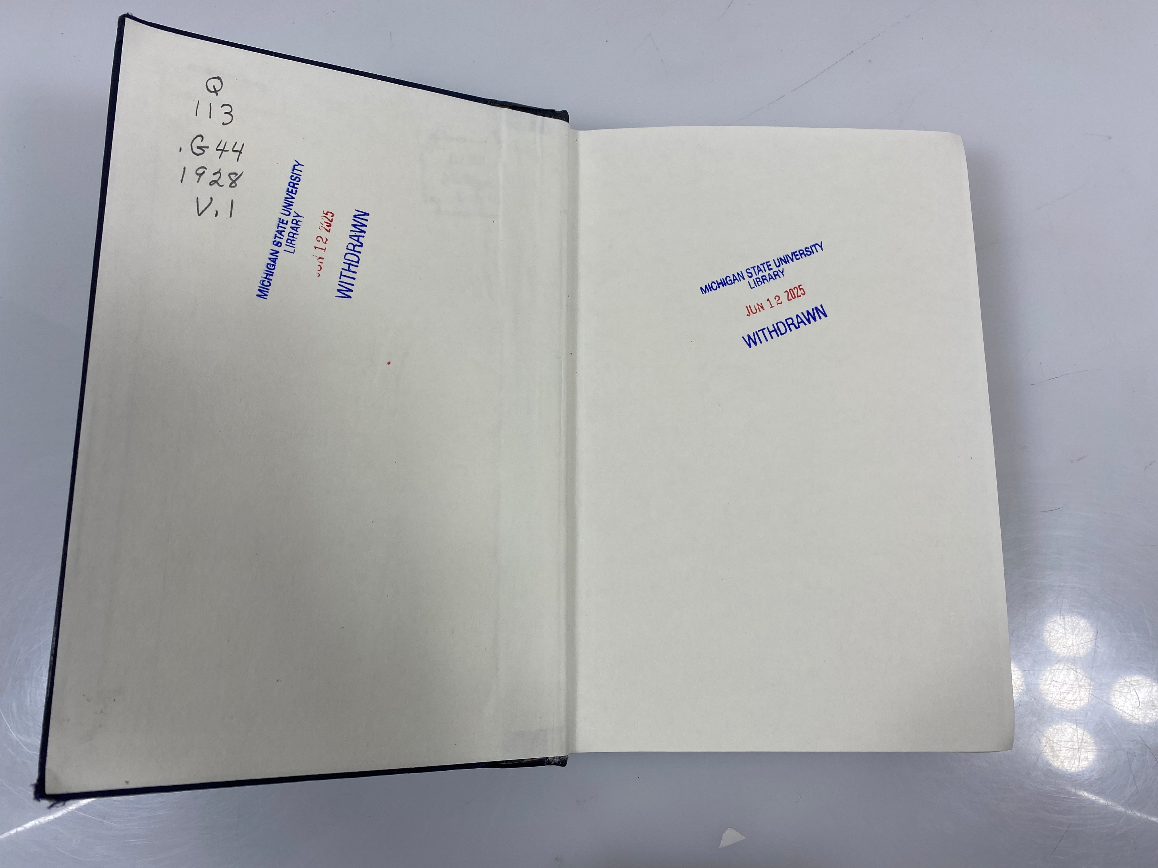 The Collected Works of J. Willard Gibbs Vol. 1-2 1928 Ex-Library HC