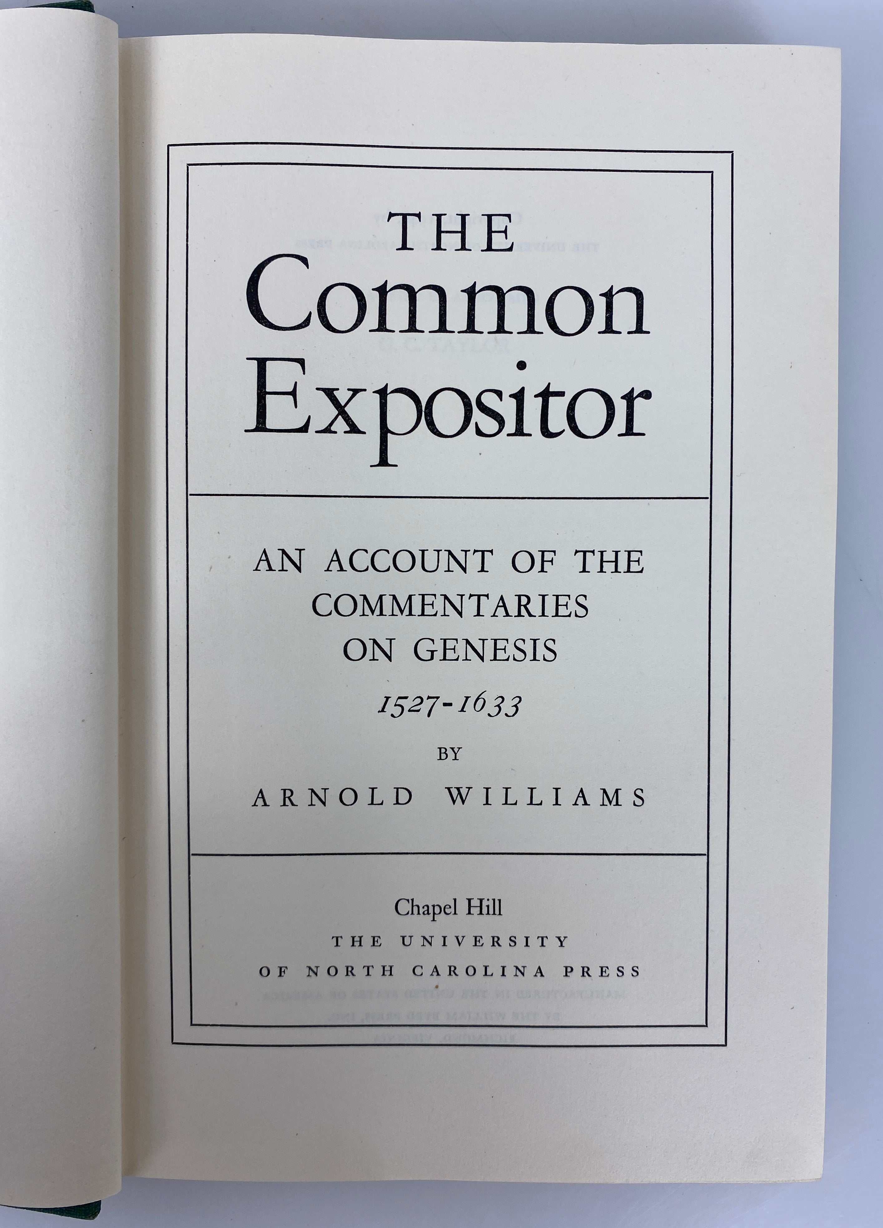 The Common Expositor by Arnold Williams 1948 First Edition Vintage HC DJ