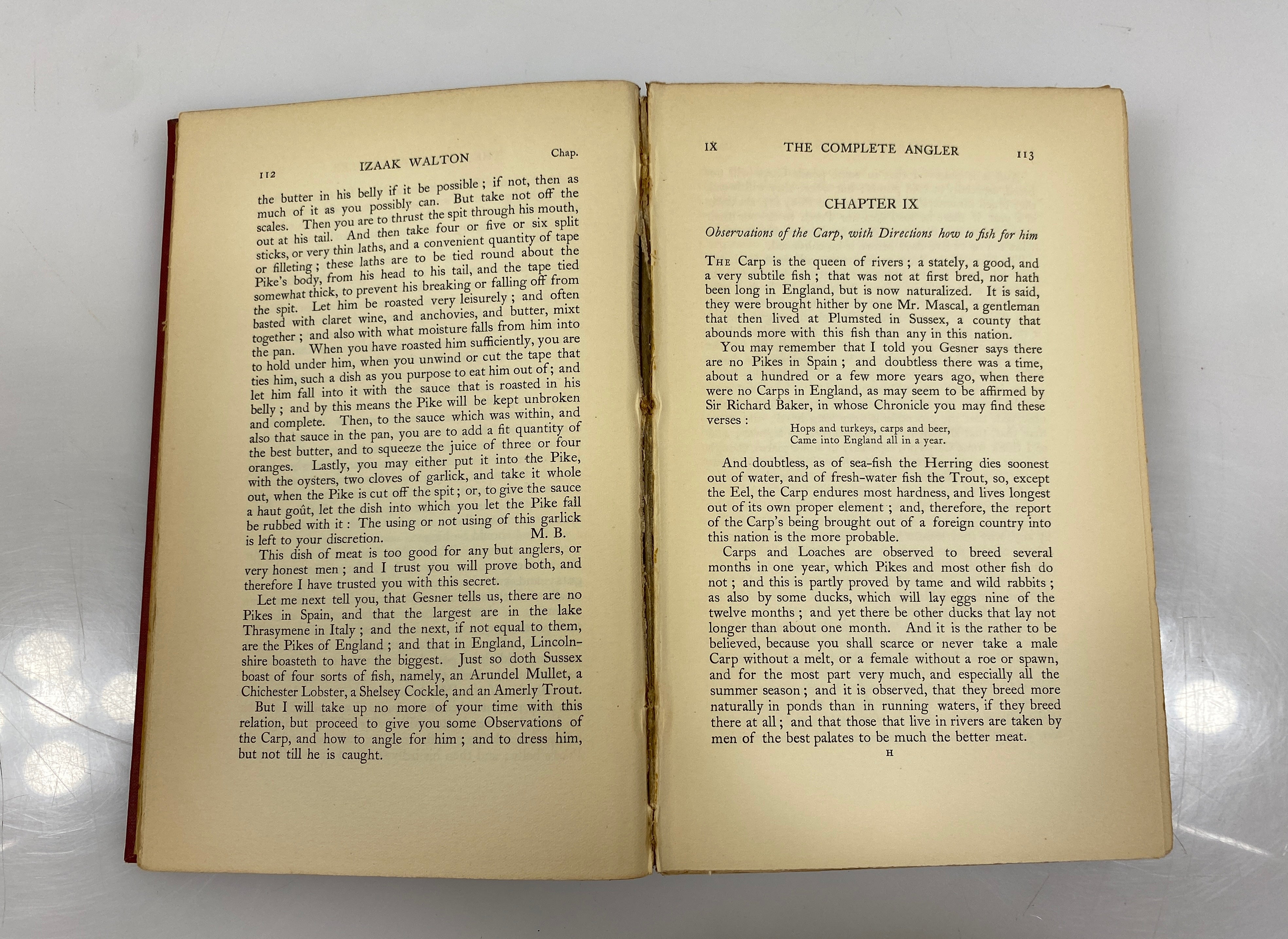 The Complete Angler by Izaak Walton 1901 Macmillan Co Antique HC