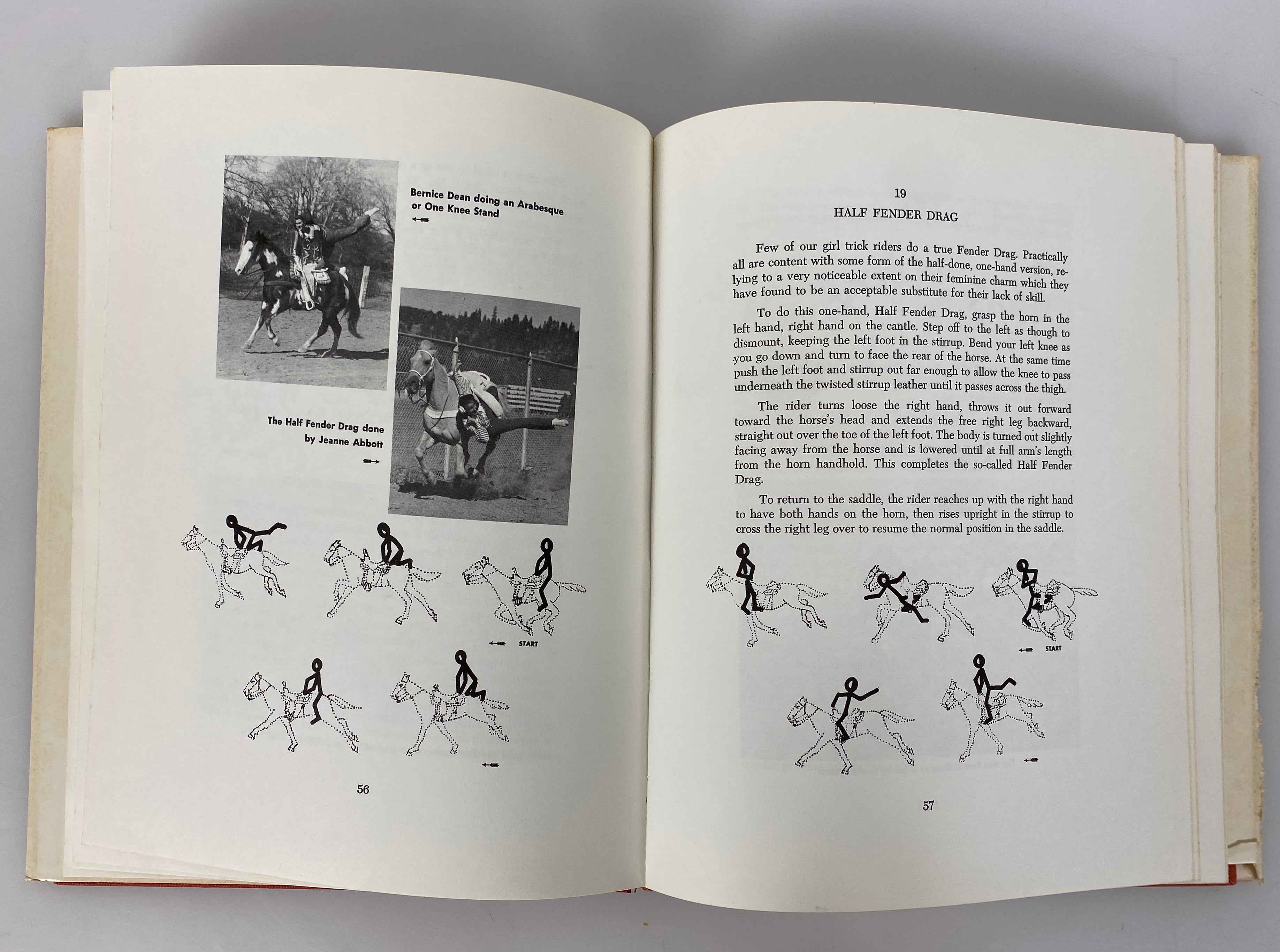 The Complete Book of Trick and Fancy Riding by Frank Dean 1975 HC DJ