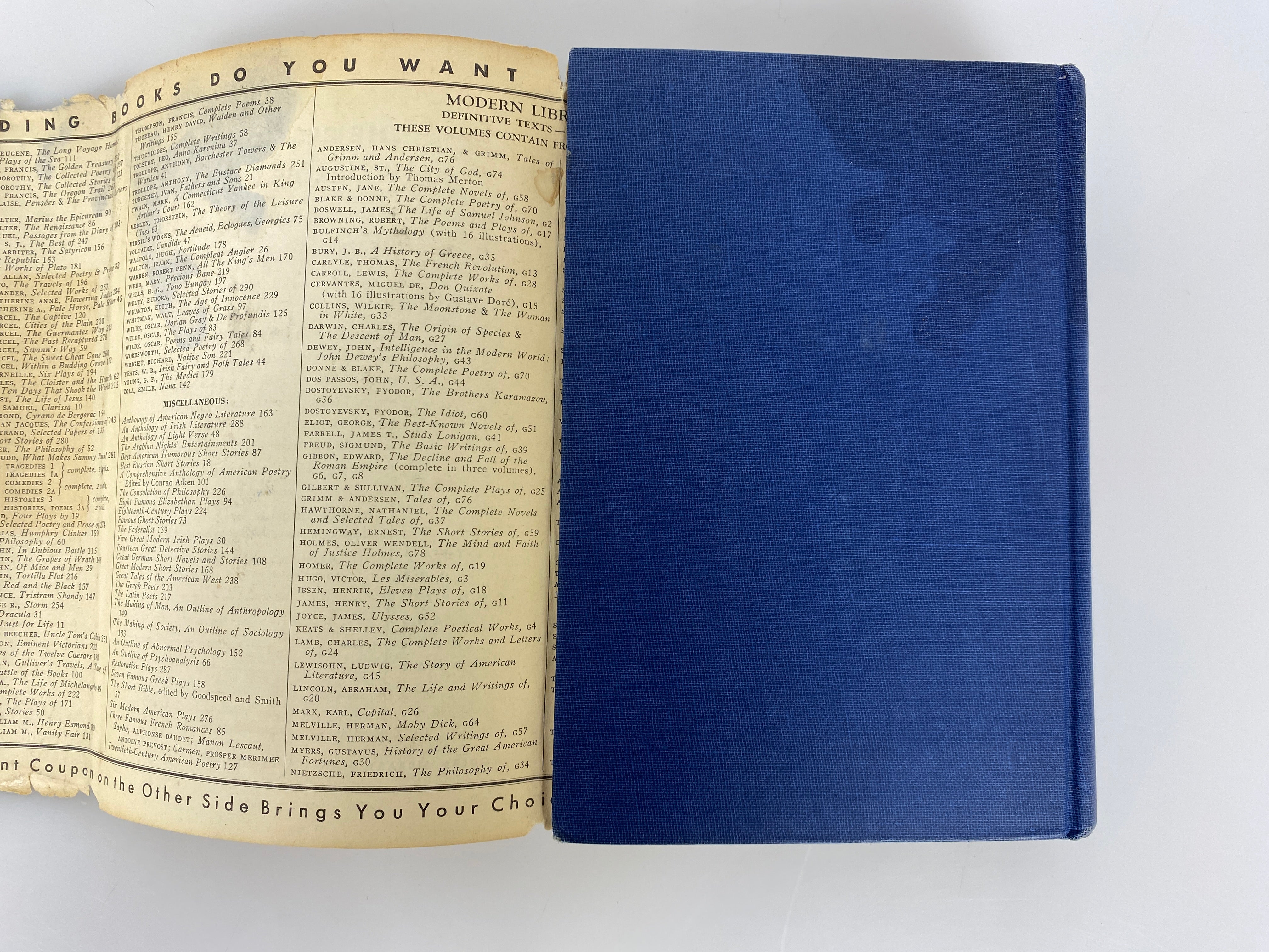 The Complete Essays & Other Writings of Ralph Waldo Emerson 1950 HCDJ