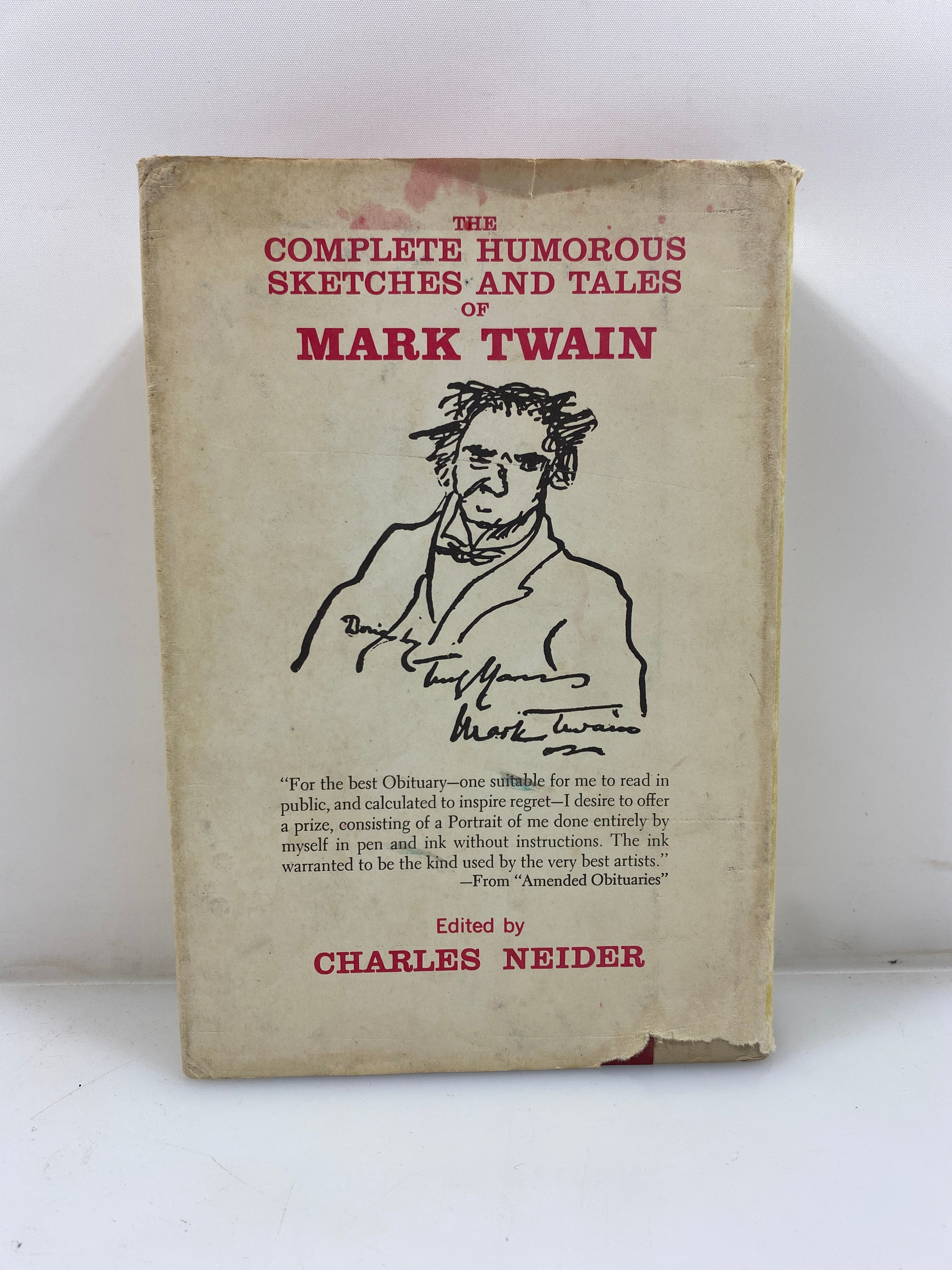 The Complete Humorous Sketches and Tales of Mark Twain 1961 HCDJ