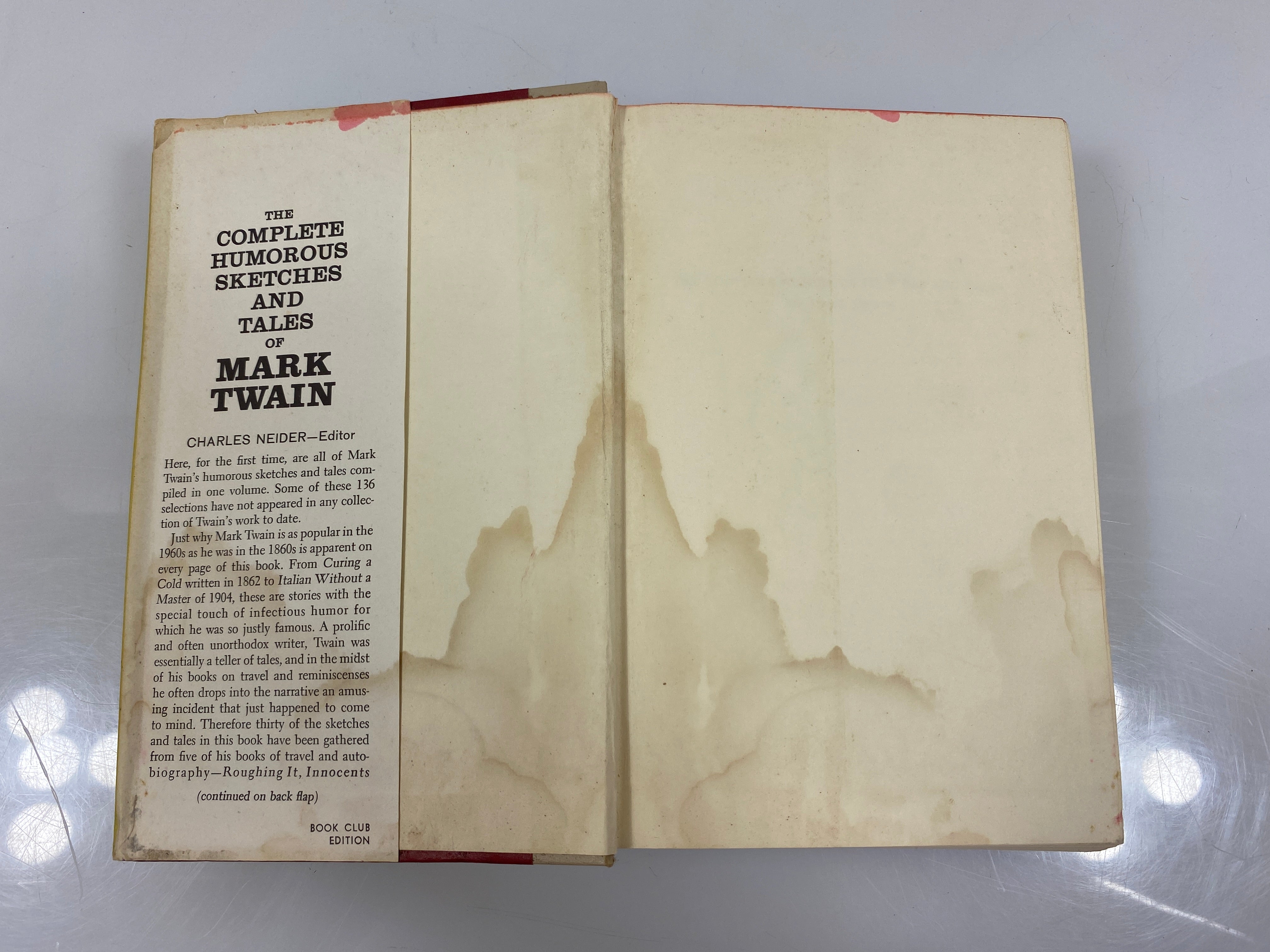 The Complete Humorous Sketches and Tales of Mark Twain 1961 HCDJ